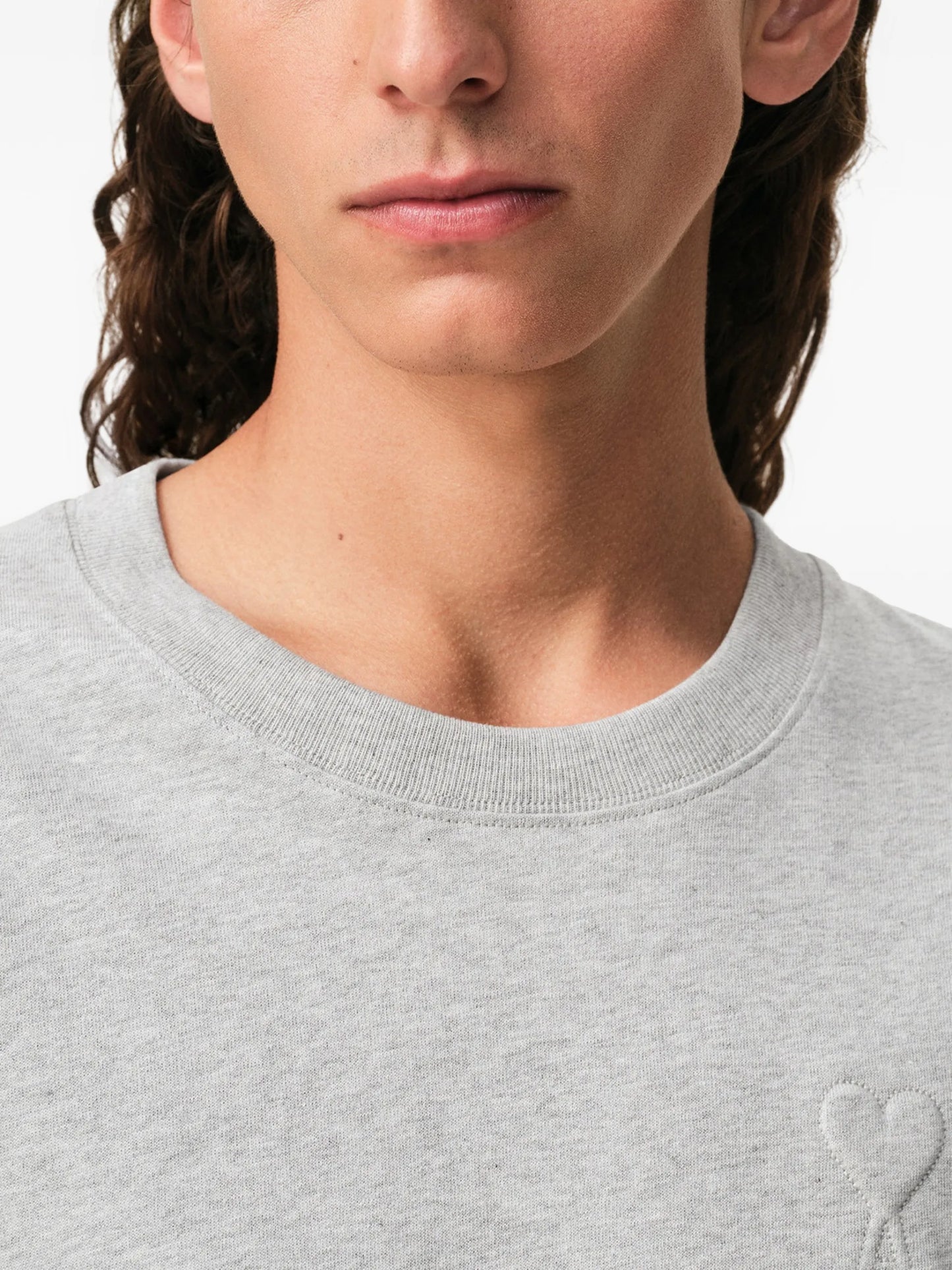 AMI Paris Crew-neck T-shirt E26UTS357726 Vue 5