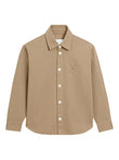 AMI Paris Ami De Coeur Logo-patch Buttoned Shirt E26UJK897DE0126 Vue 1