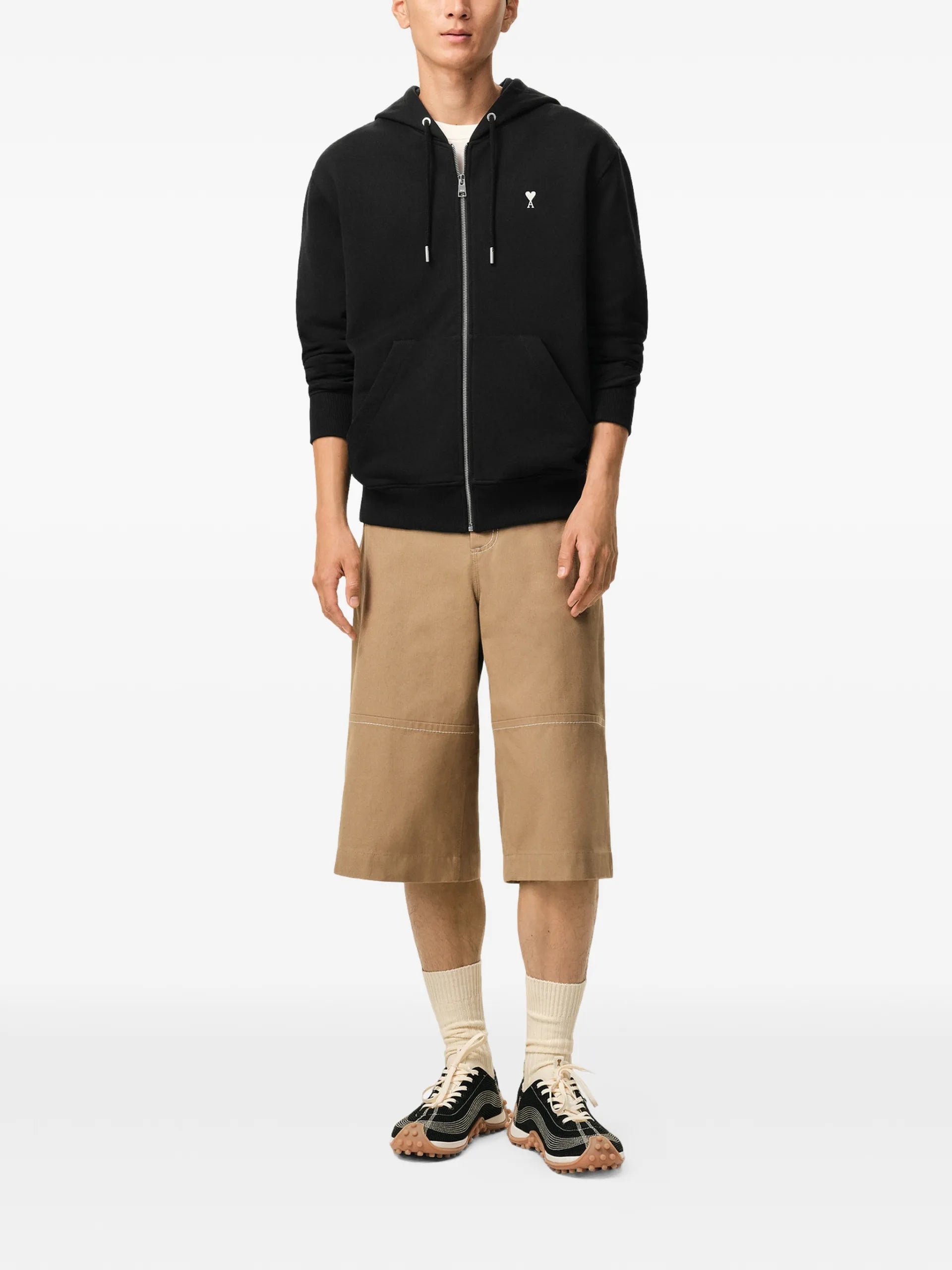 AMI Paris Ami De Coeur Zip-up Hoodie