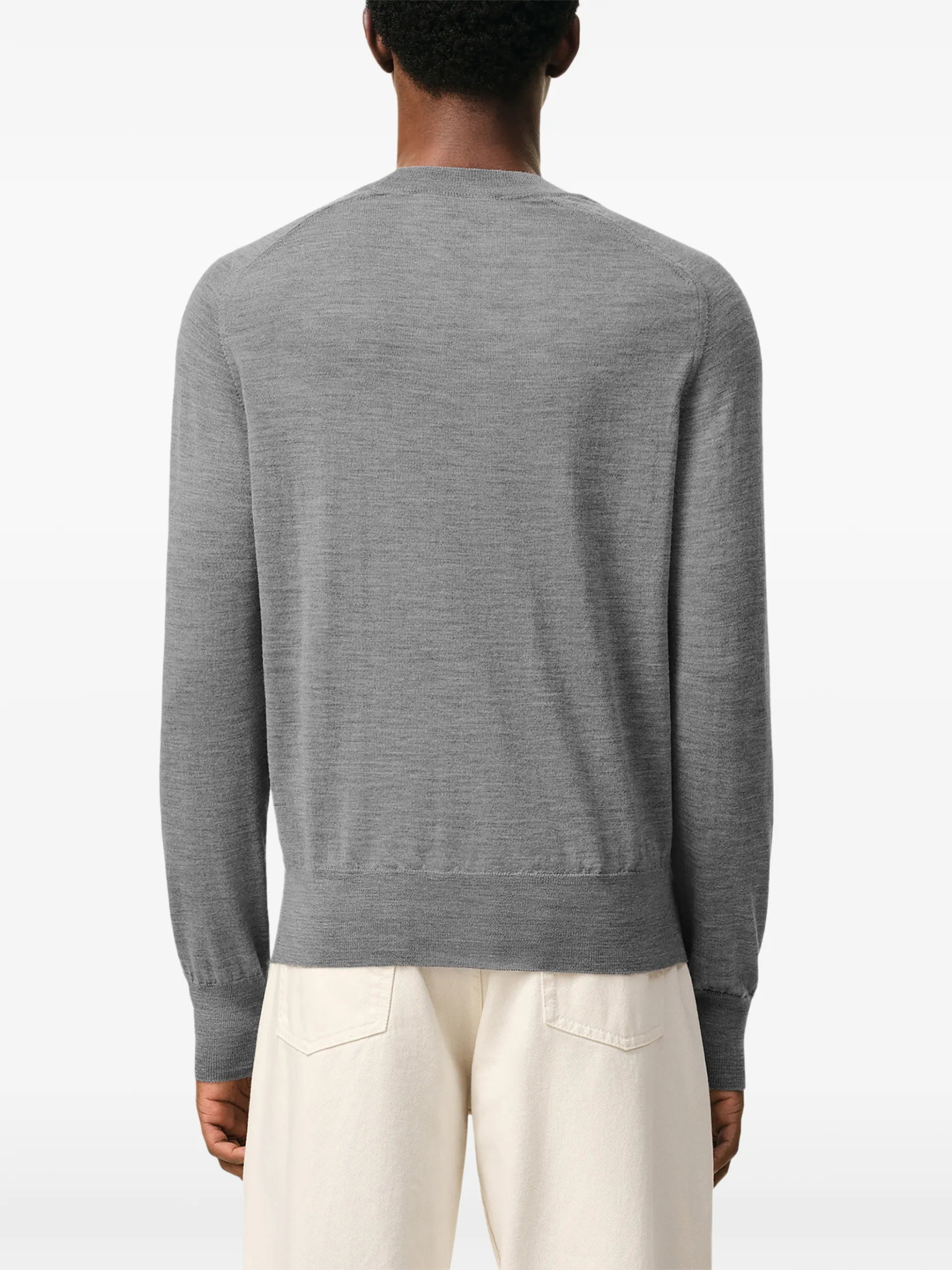 AMI Paris Ami De Coeur Logo-embroidered Sweater - vue 4 - AMI Paris