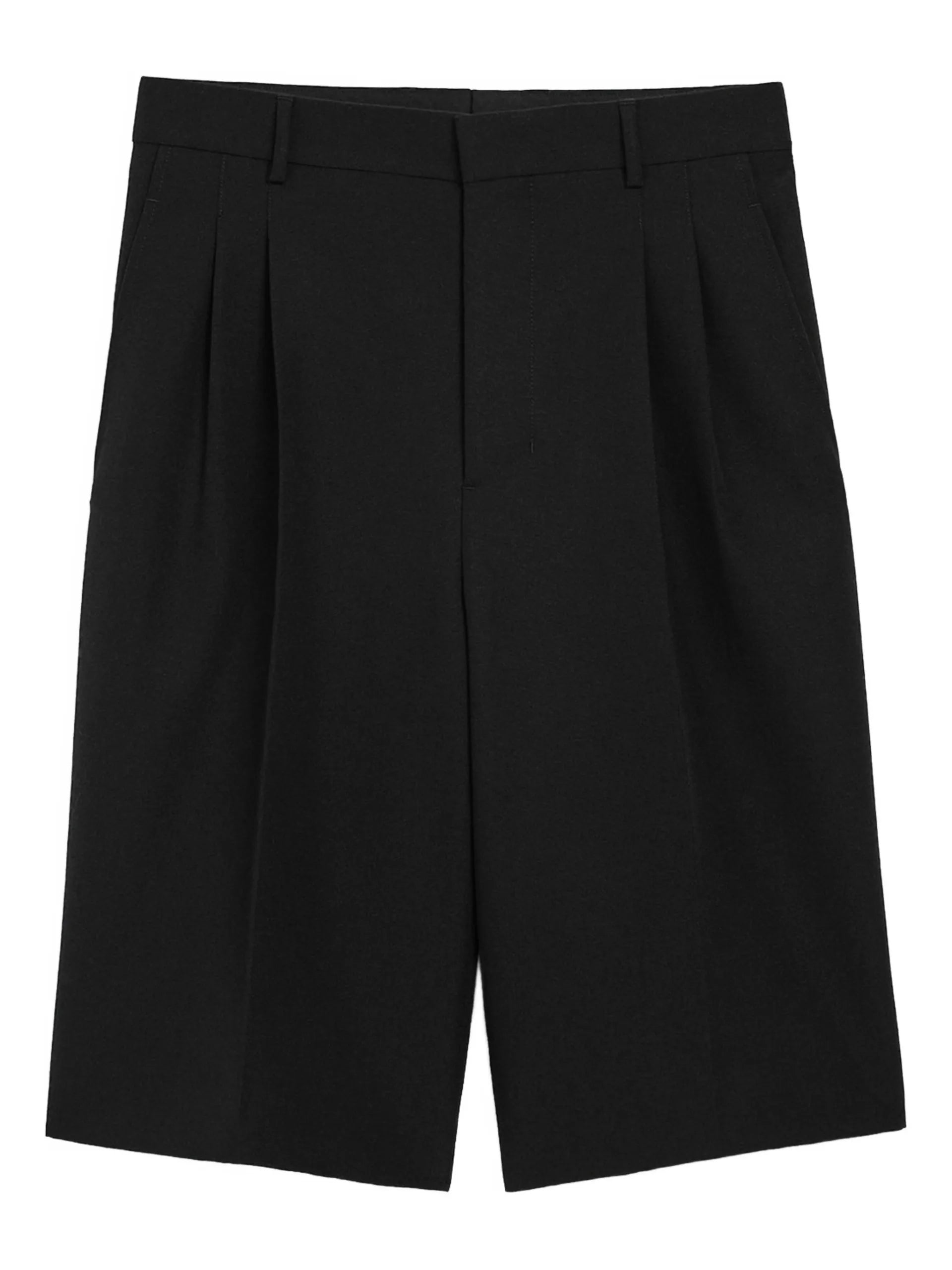 AMI Paris Pleated High-waist Bermuda Shorts - AMI Paris | Le Block Lyon