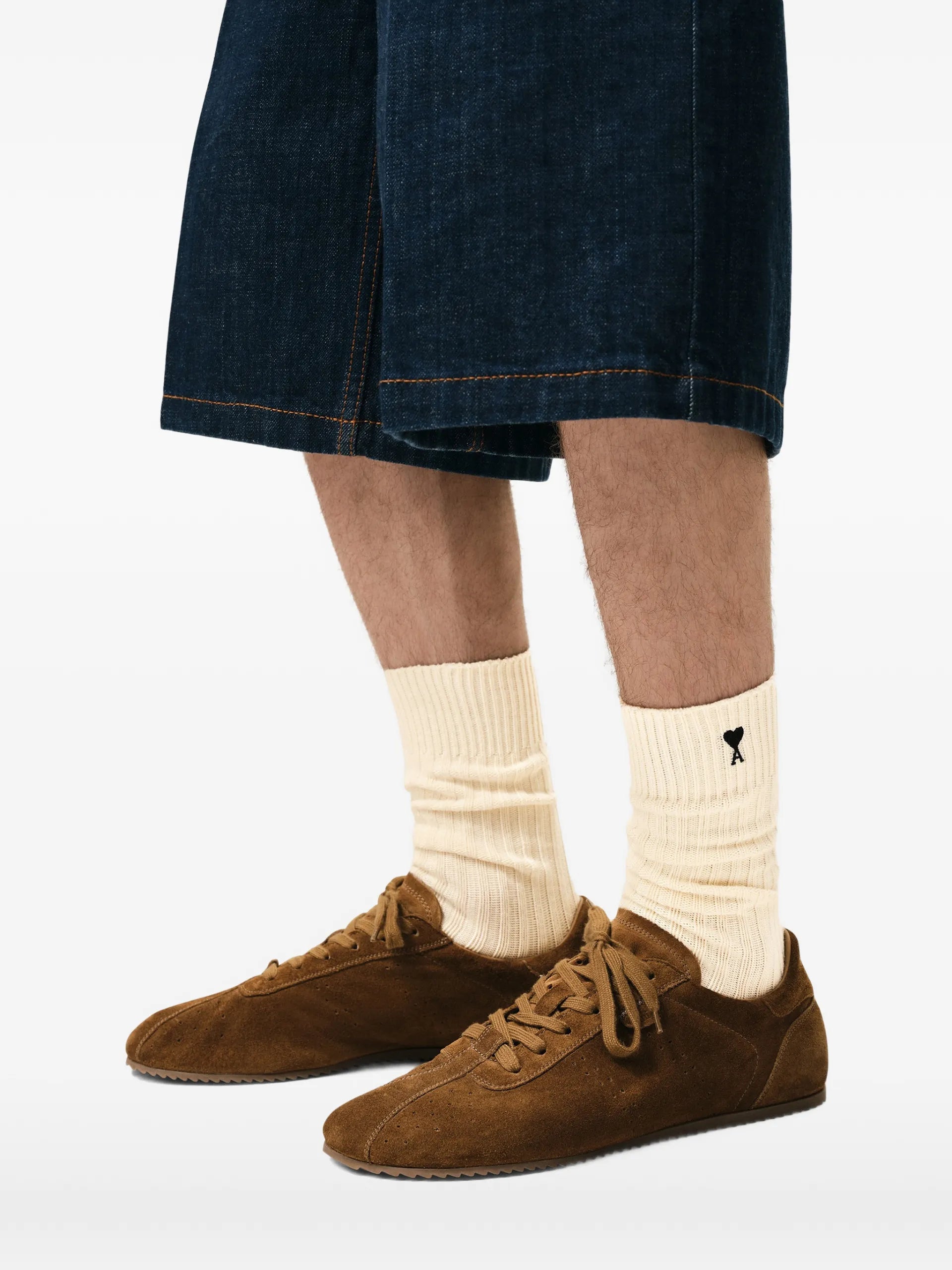 AMI Paris Ami De Coeur Ribbed Socks (set Of Three)