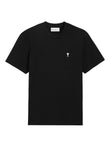 AMI Paris Ami De Coeur Logo-embroidered T-shirt E26HTS346724 Vue 1