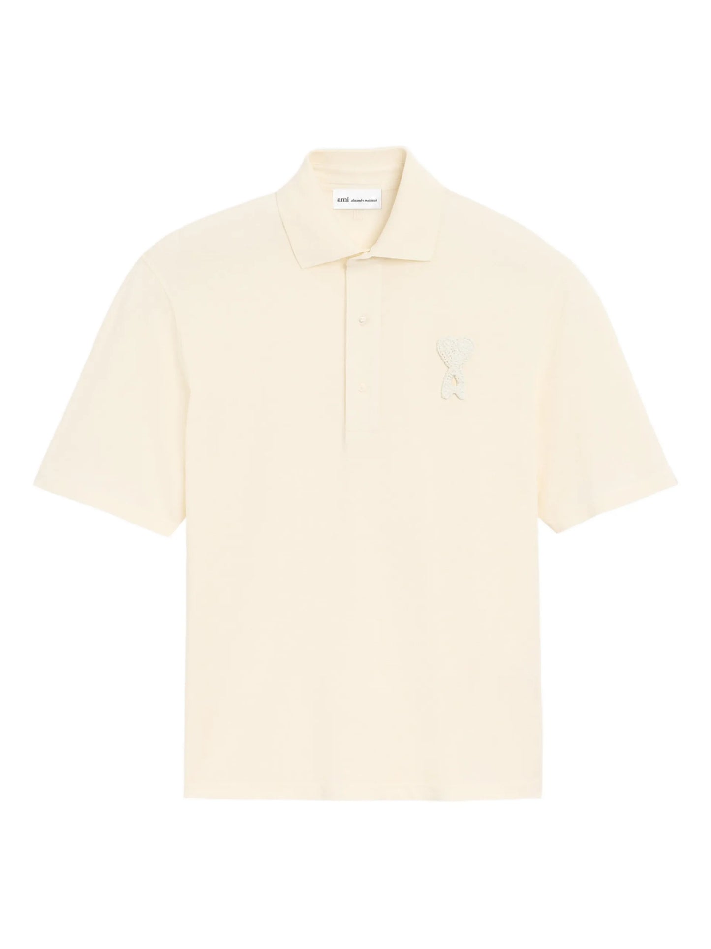 AMI Paris Ami De Coeur Logo-patch Polo Shirt - AMI Paris | Le Block Lyon
