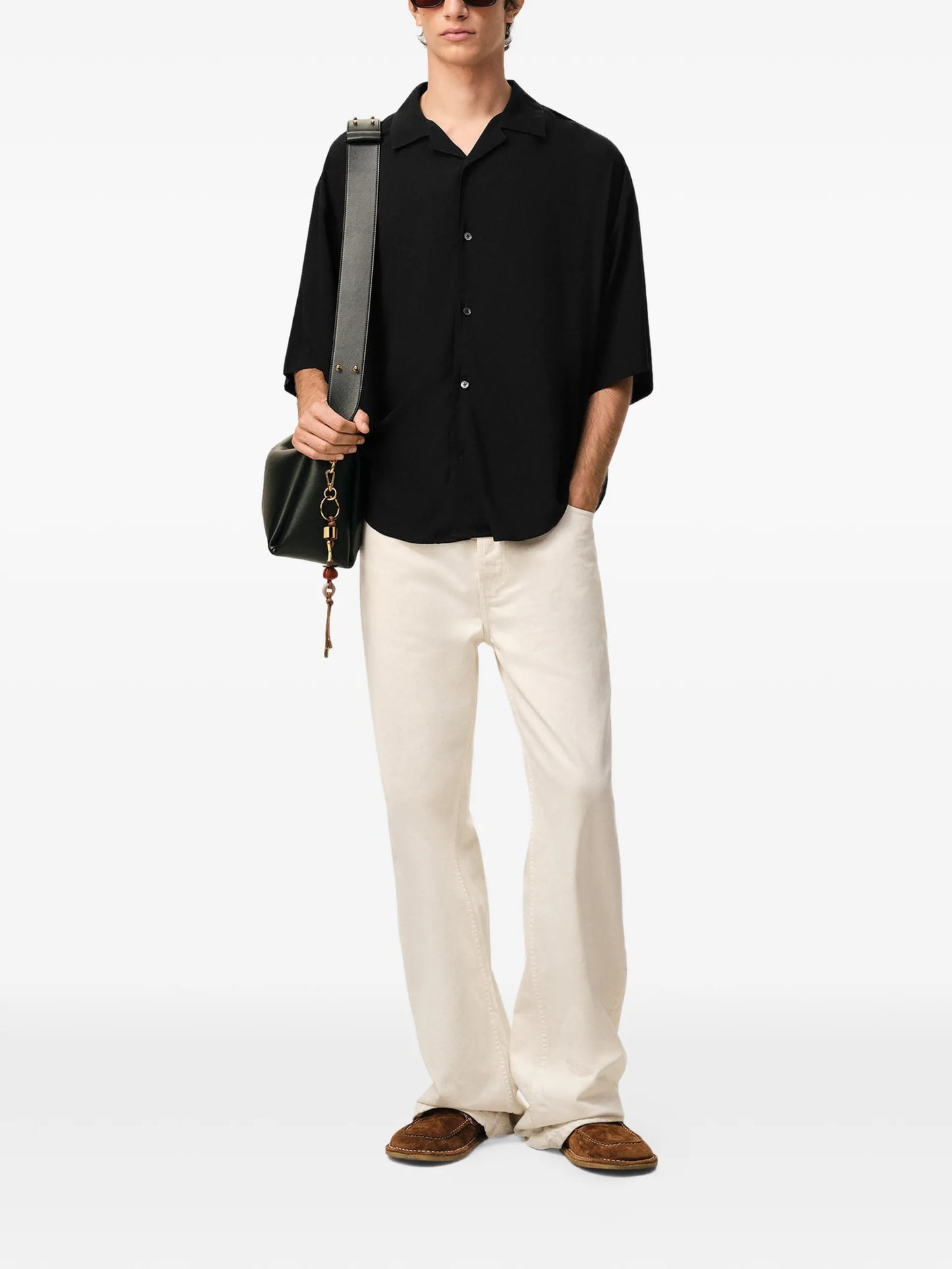 AMI Paris Short-sleeve Embroidered Shirt E26HSH830VI0036 Vue 2