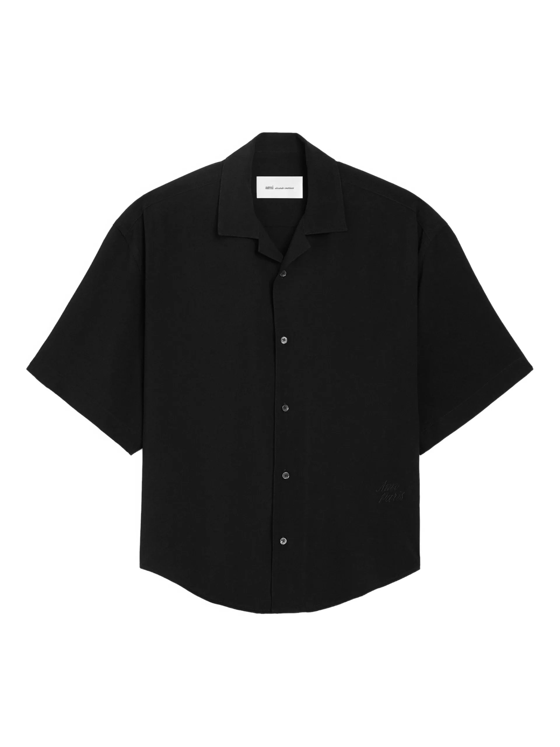 AMI Paris Short-sleeve Embroidered Shirt E26HSH830VI0036 Vue 1