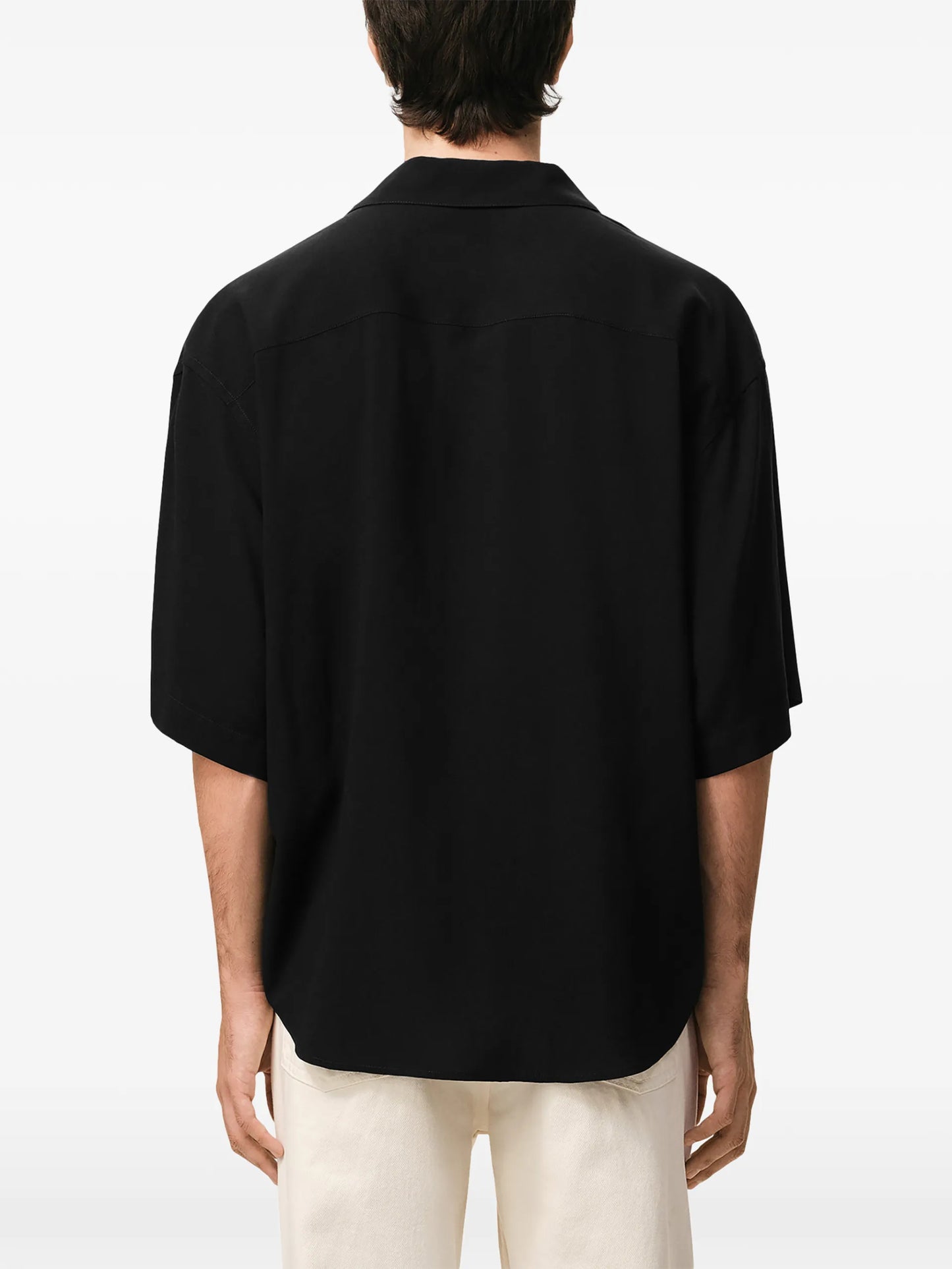 AMI Paris Short-sleeve Embroidered Shirt E26HSH830VI0036 Vue 4