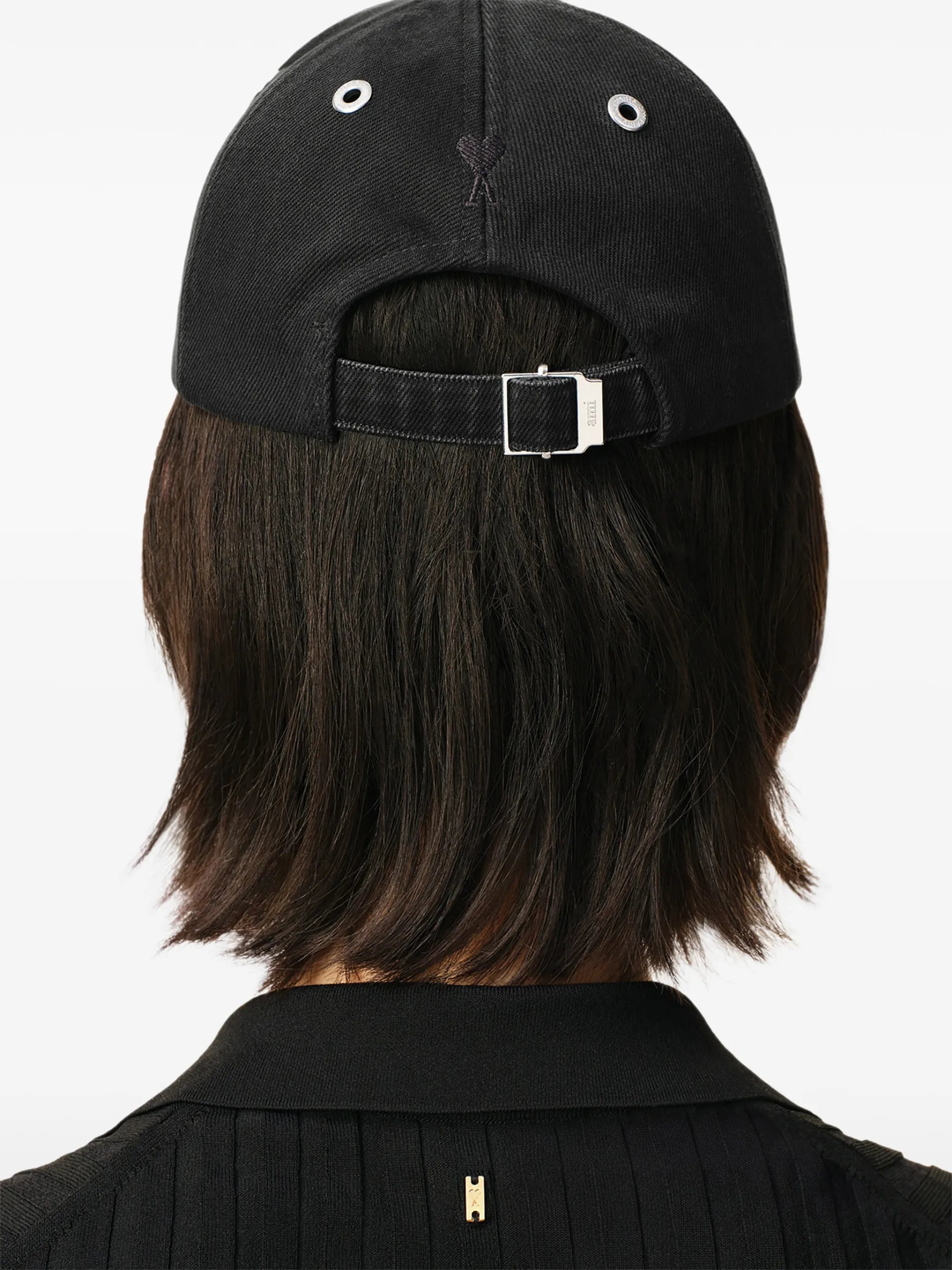 AMI Paris Felt-patch Buckle Baseball Cap UCP276AW0028 Vue 4