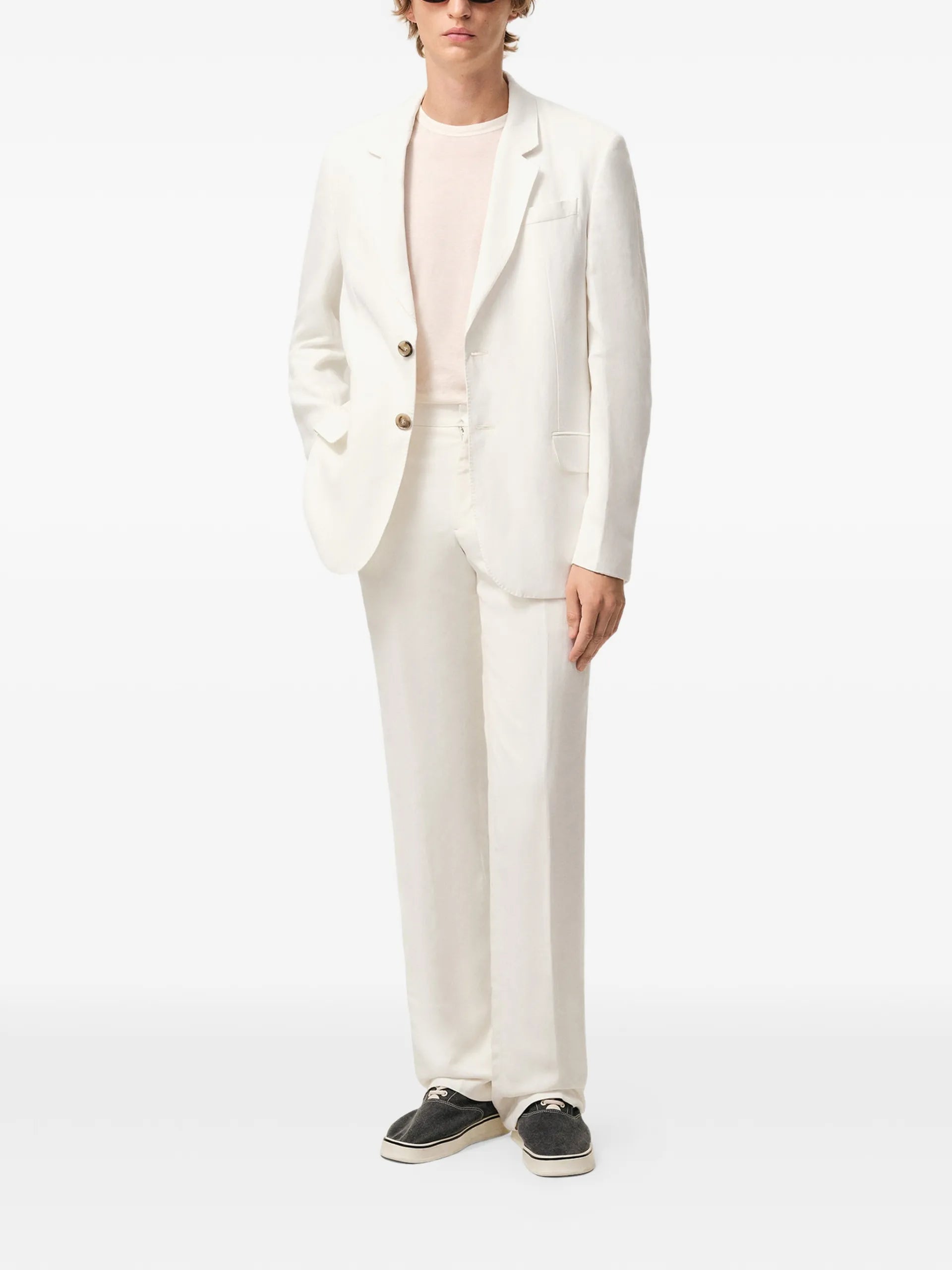 AMI Paris Single Breasted Gabardine Blazer