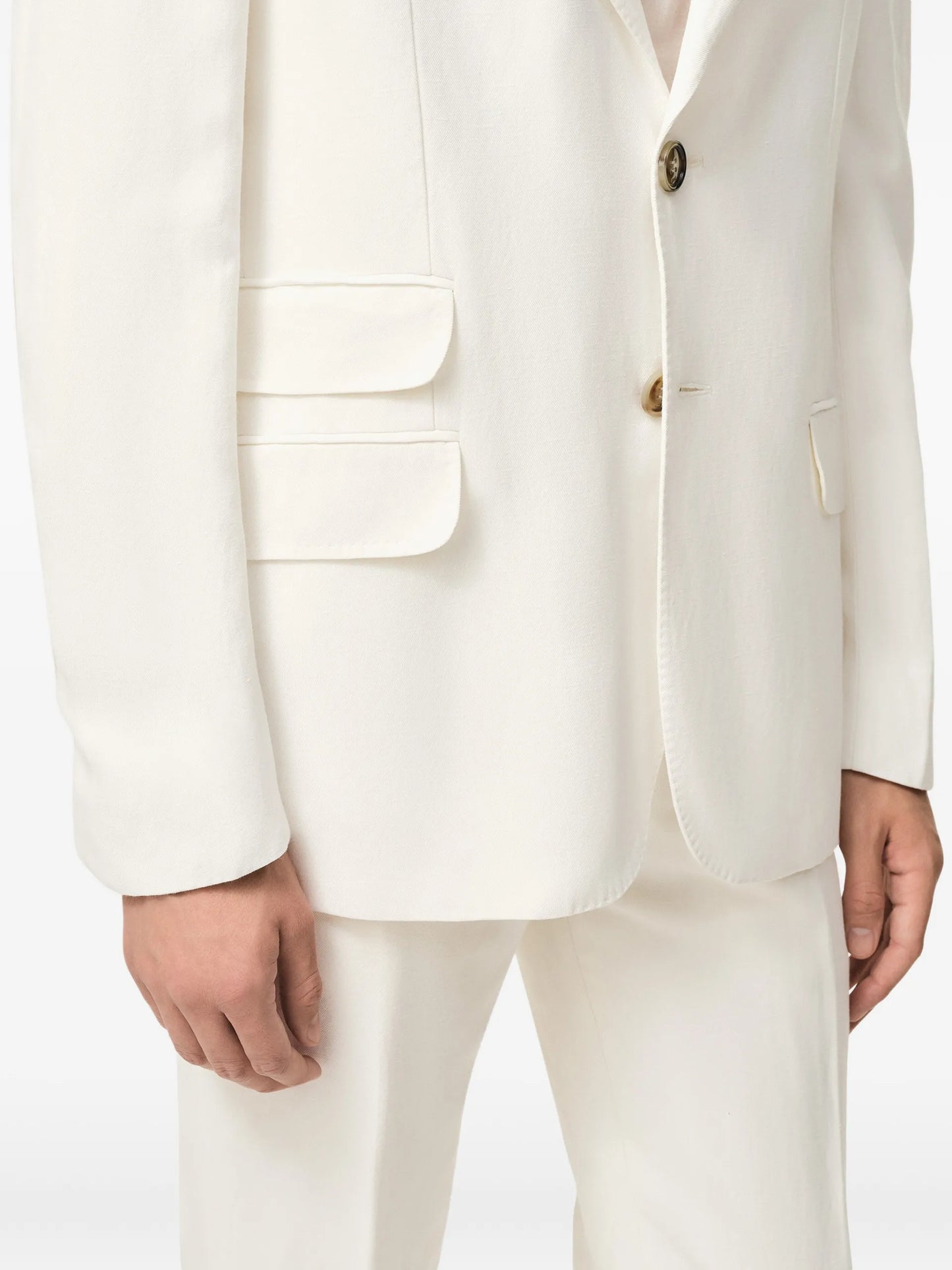 AMI Paris Single Breasted Gabardine Blazer E26HBV763VI0052 Vue 5