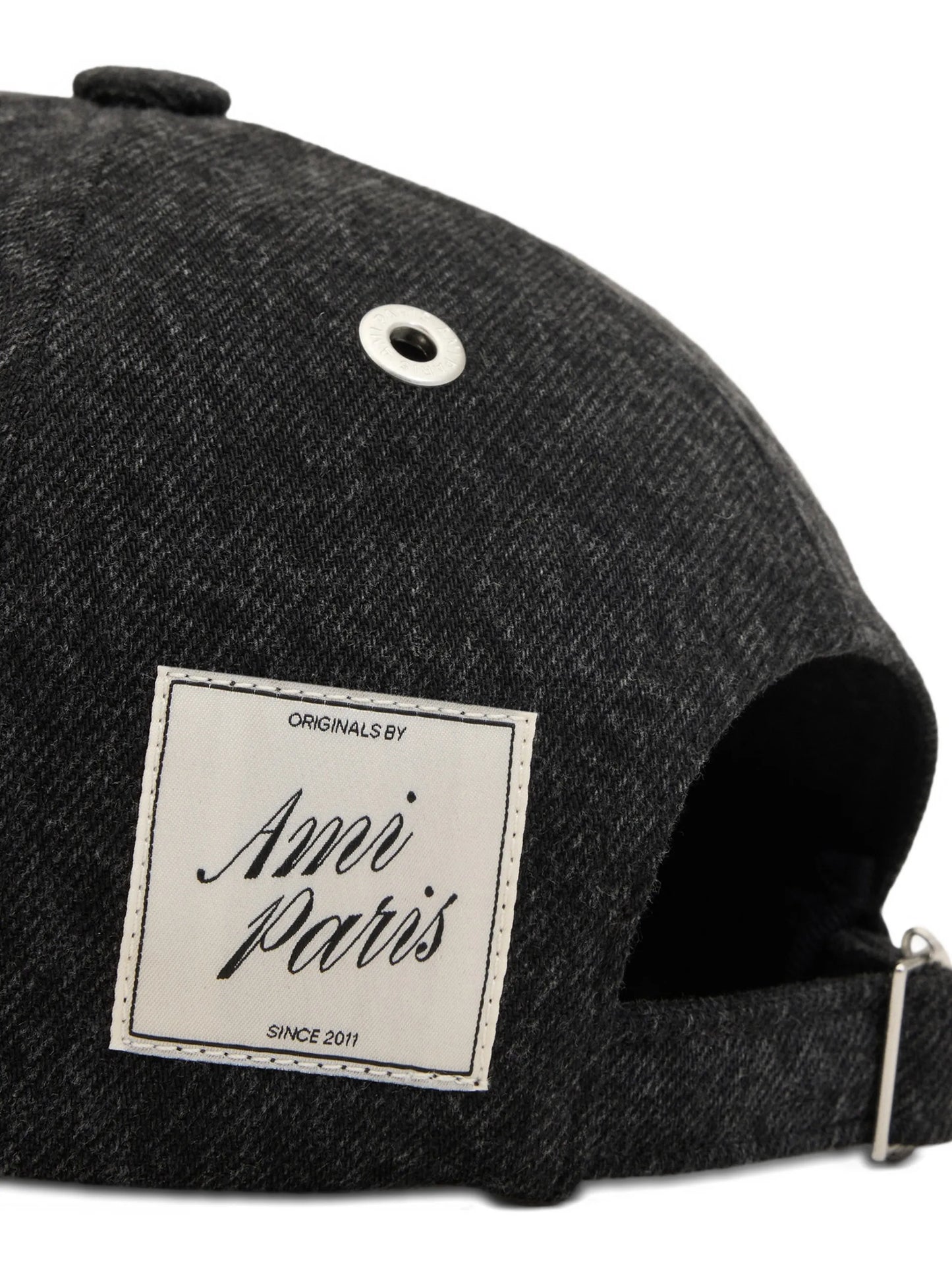 AMI Paris Denim Label Baseball Cap E26UCP281DE0124 Vue 3