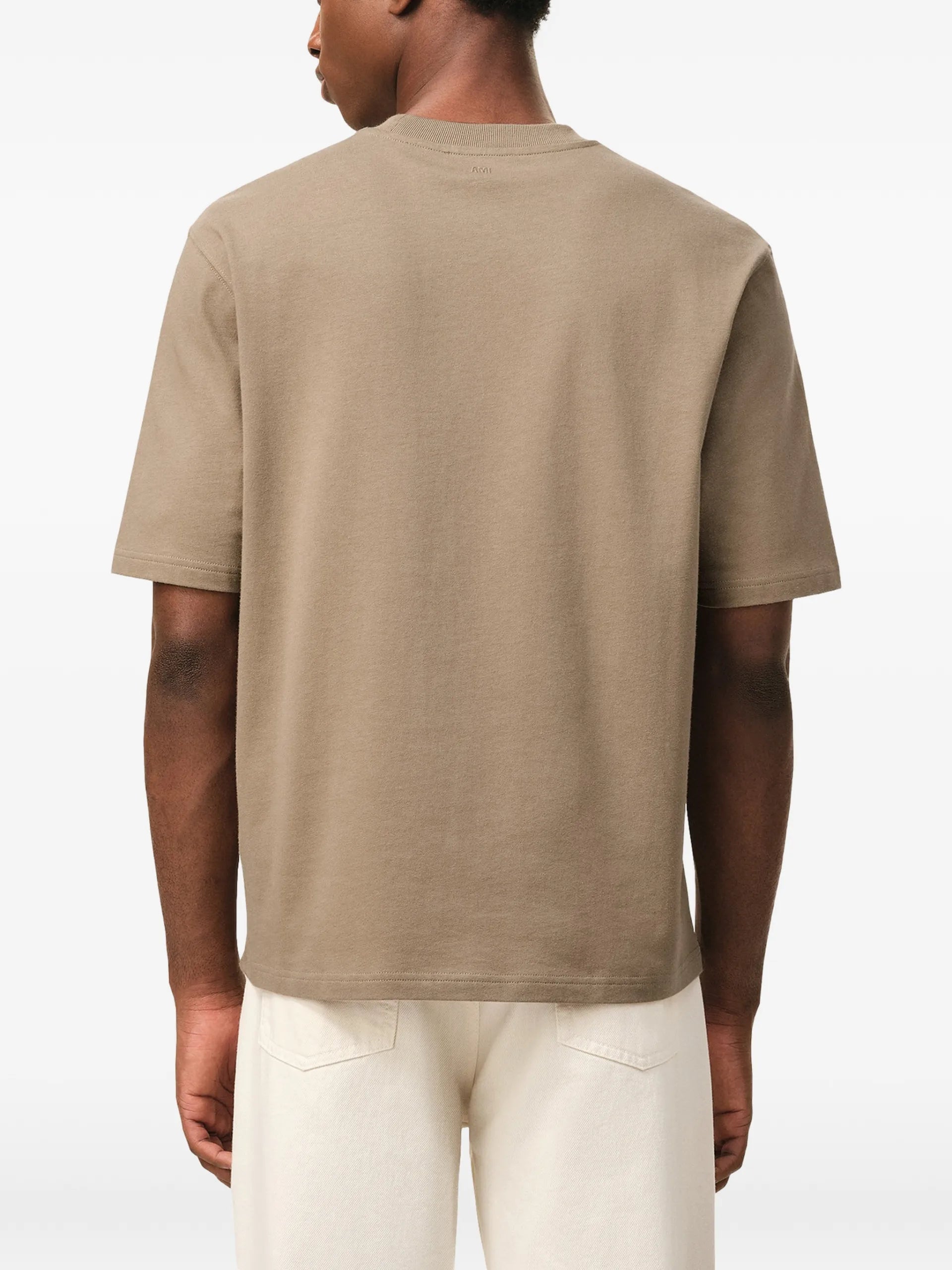 AMI Paris Ami De Coeur Embossed T-shirt E26UTS341726 Vue 4