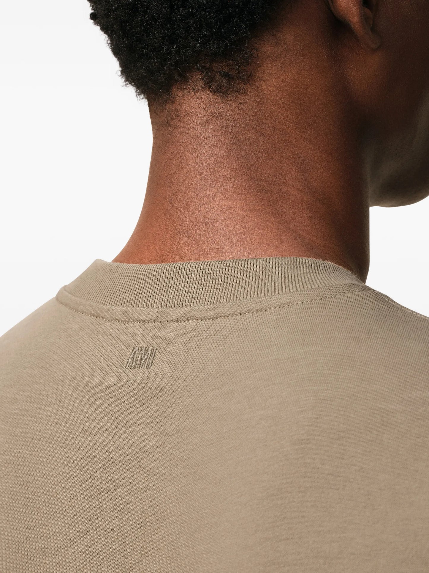 AMI Paris Ami De Coeur Embossed T-shirt E26UTS341726 Vue 5
