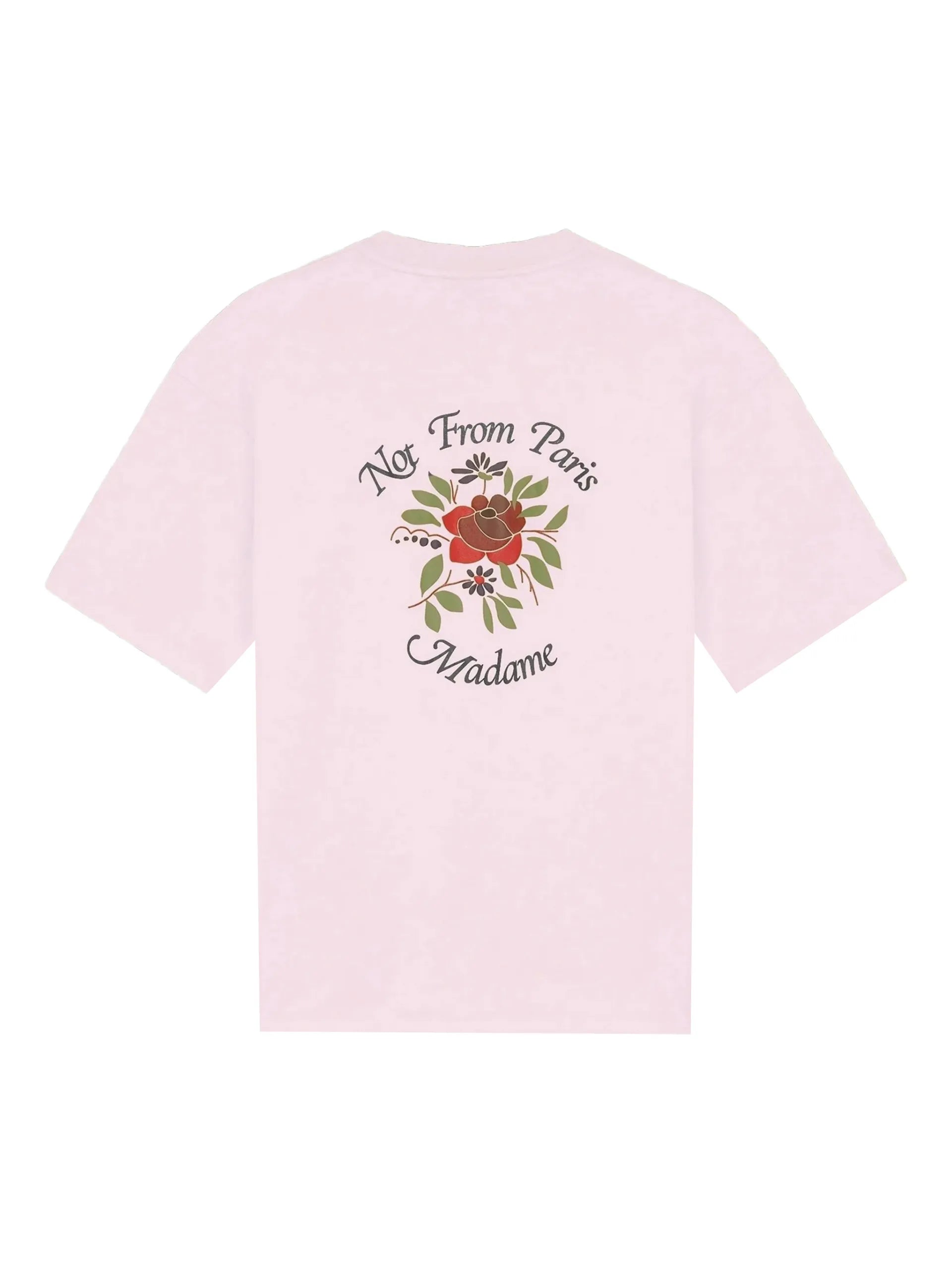 Drôle De Monsieur Ribbed Rose-print T-shirt TS210CO002LPI Vue 2
