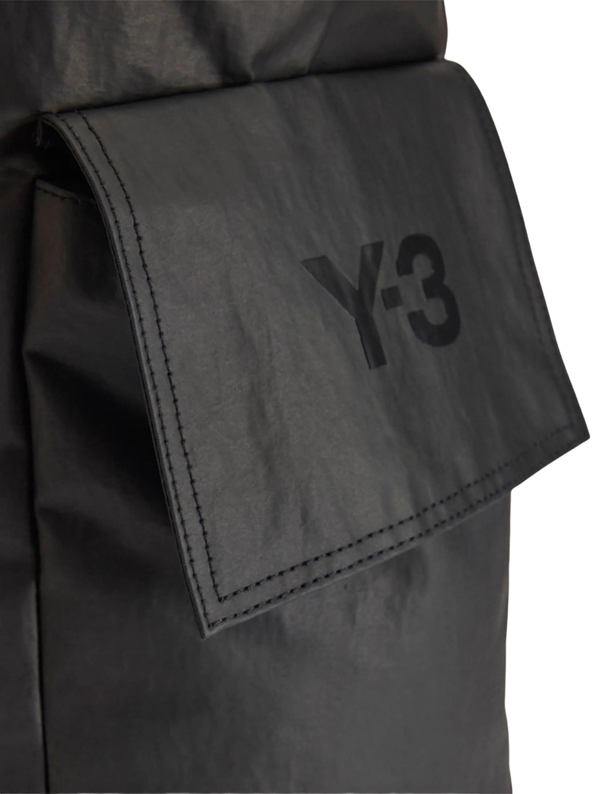 Y-3 Flap-pocket Tote Bag Black Polyamide
