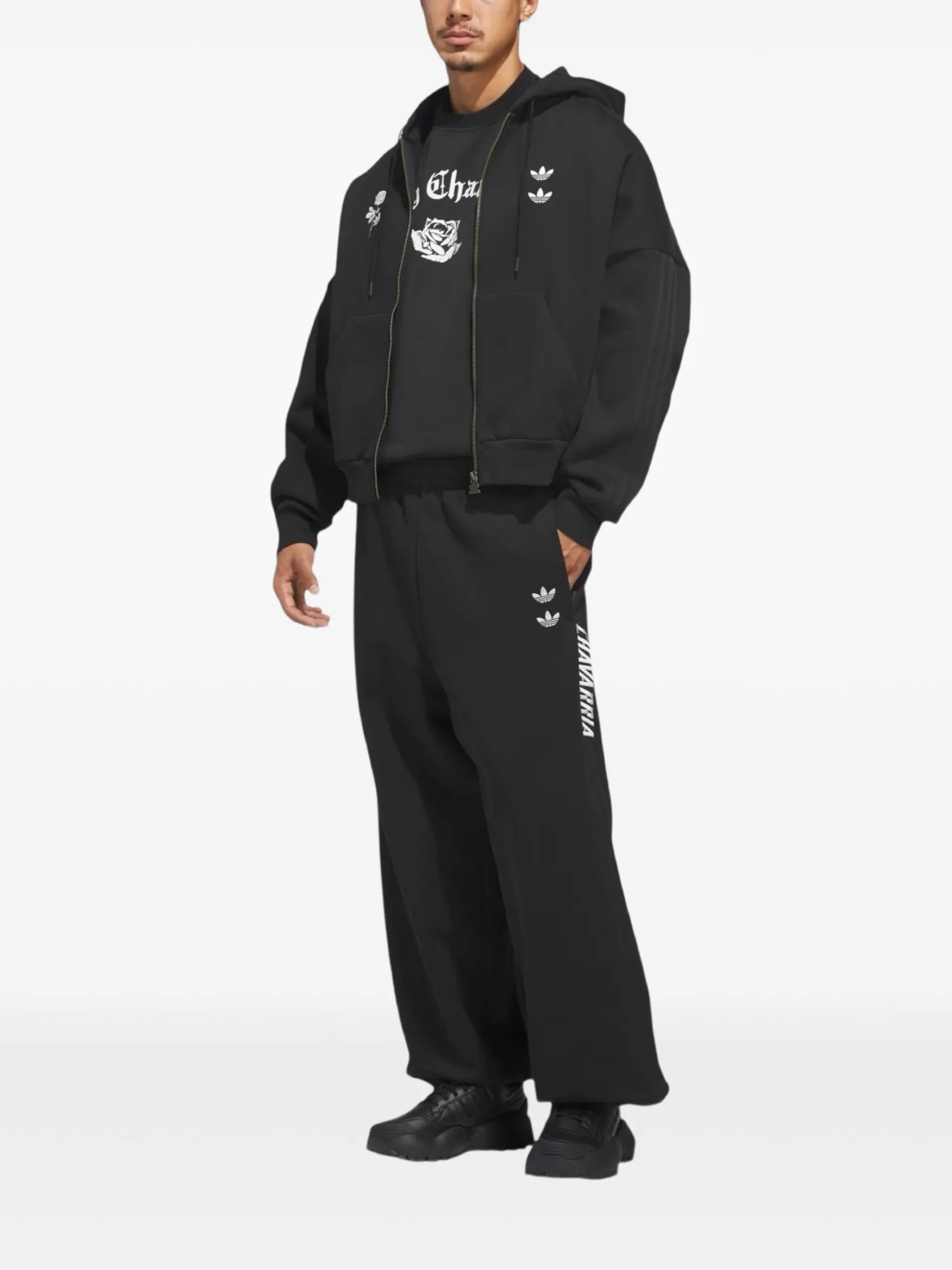 Willy Chavarria X Adidas Embroidered Logo Drawstring Trak Pants
