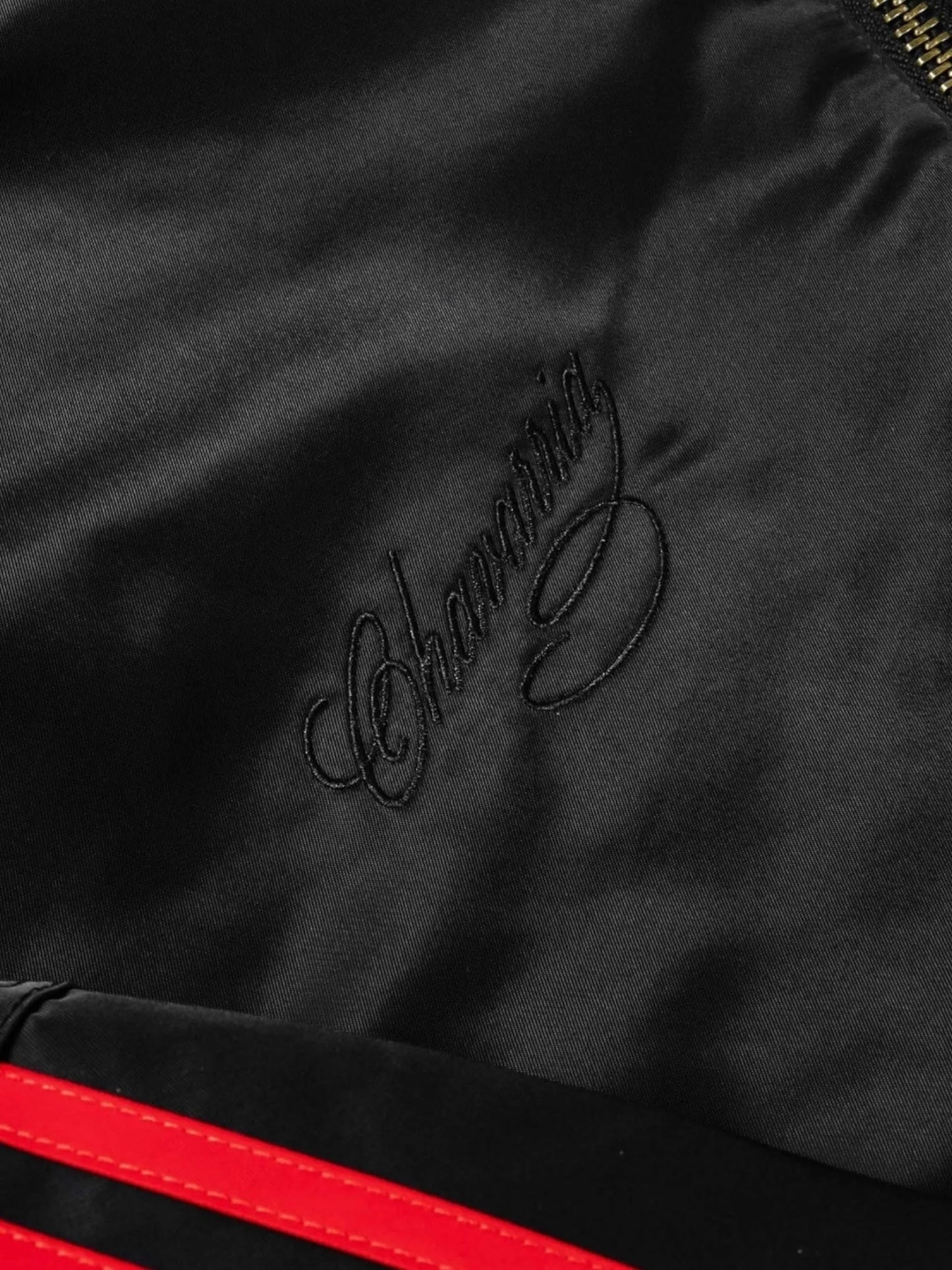 Willy Chavarria X Adidas Satin Bomber Jacket KD9361 Vue 3