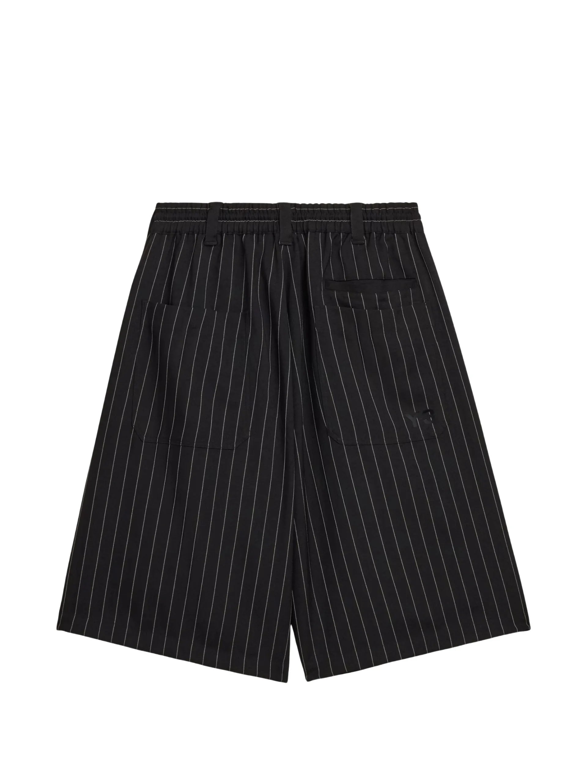 Y-3 Pinstripe Drawstring Shorts - vue 4 - Y-3