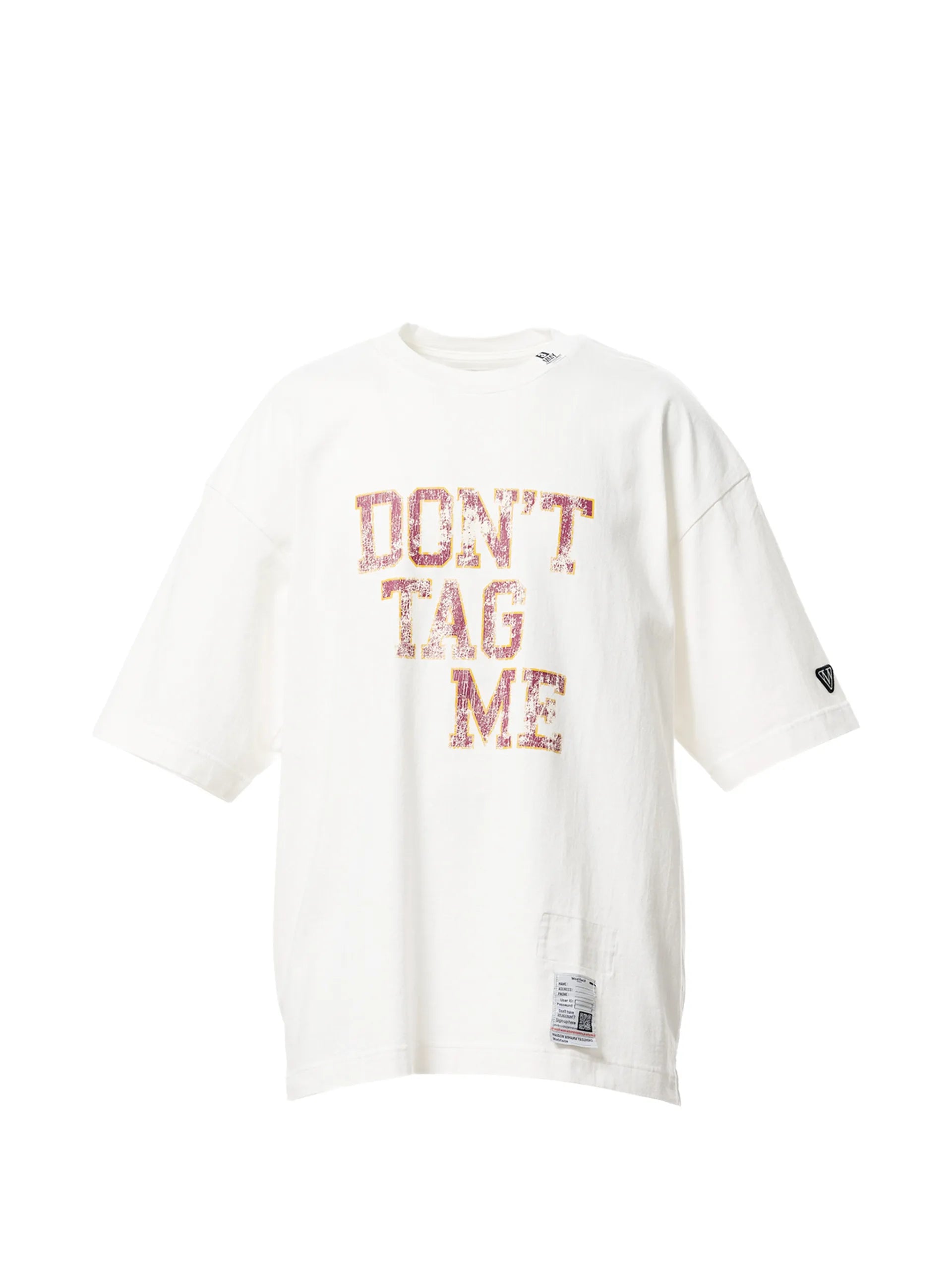 Maison MIHARA YASUHIRO Don't Tag Me Printed T-shirt J16TS842 Vue 1