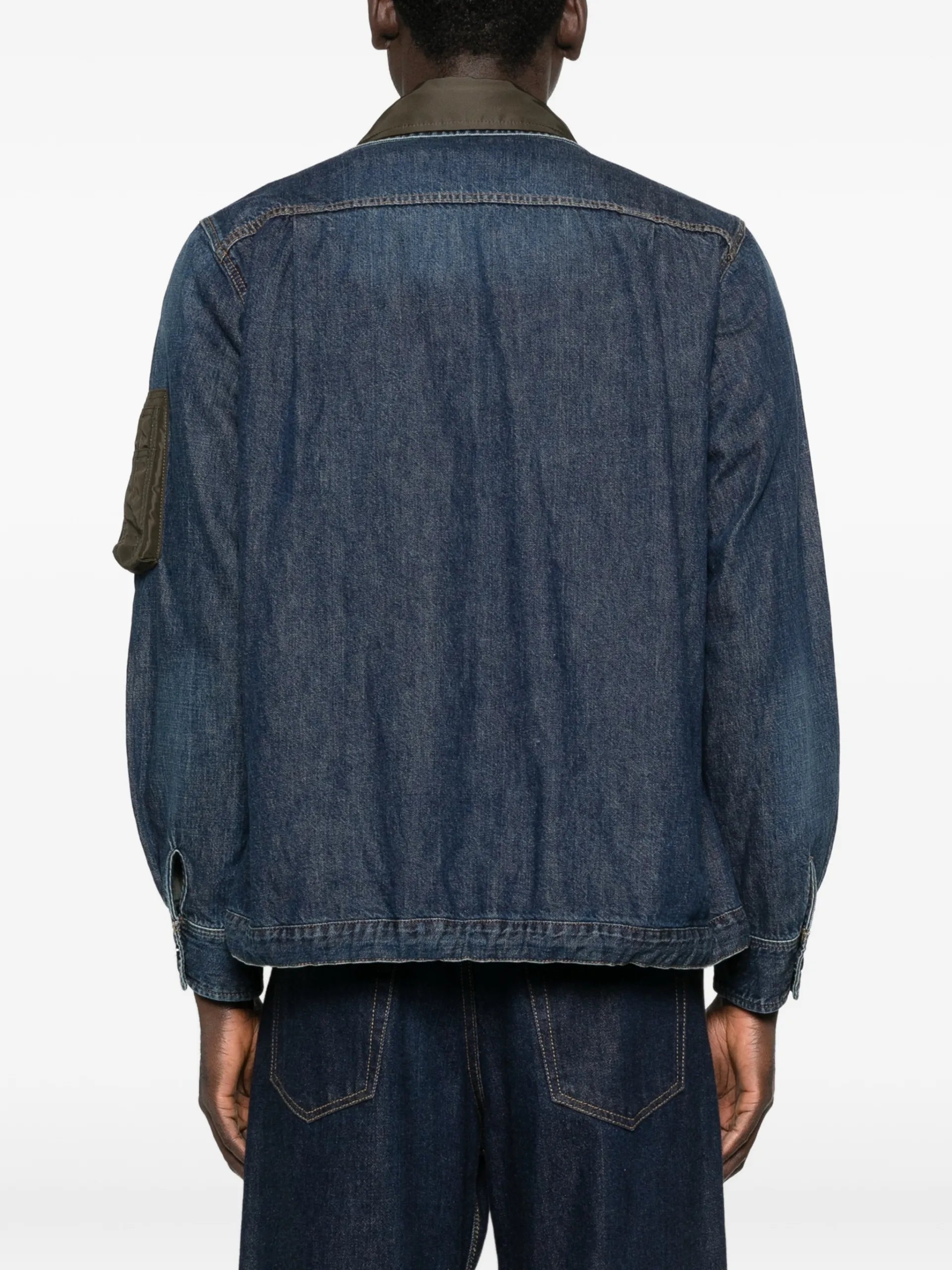 Sacai Button Front Pocket Jacket 2603928M401 Vue 4