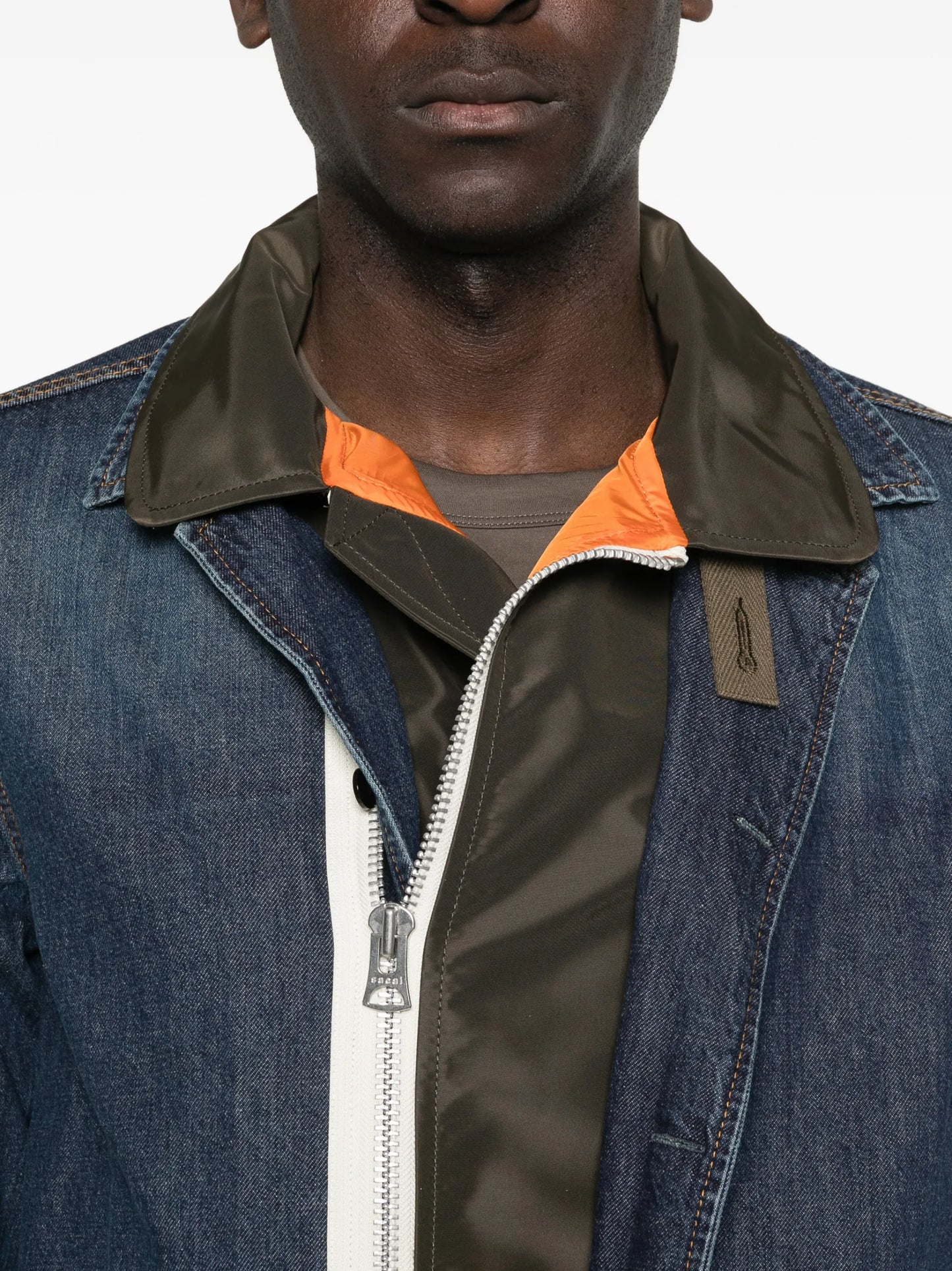 Sacai Button Front Pocket Jacket 2603928M401 Vue 5