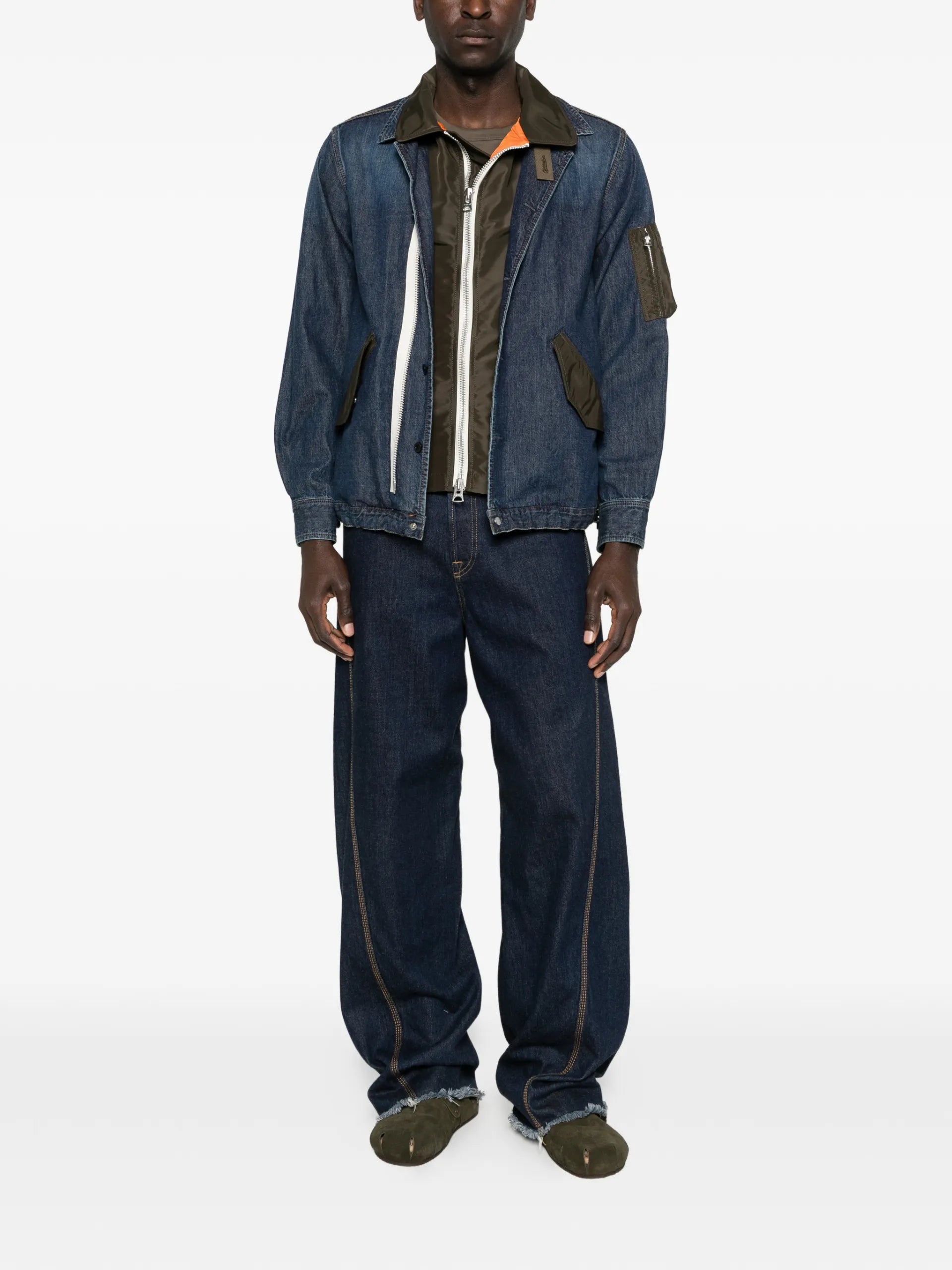 Sacai Button Front Pocket Jacket