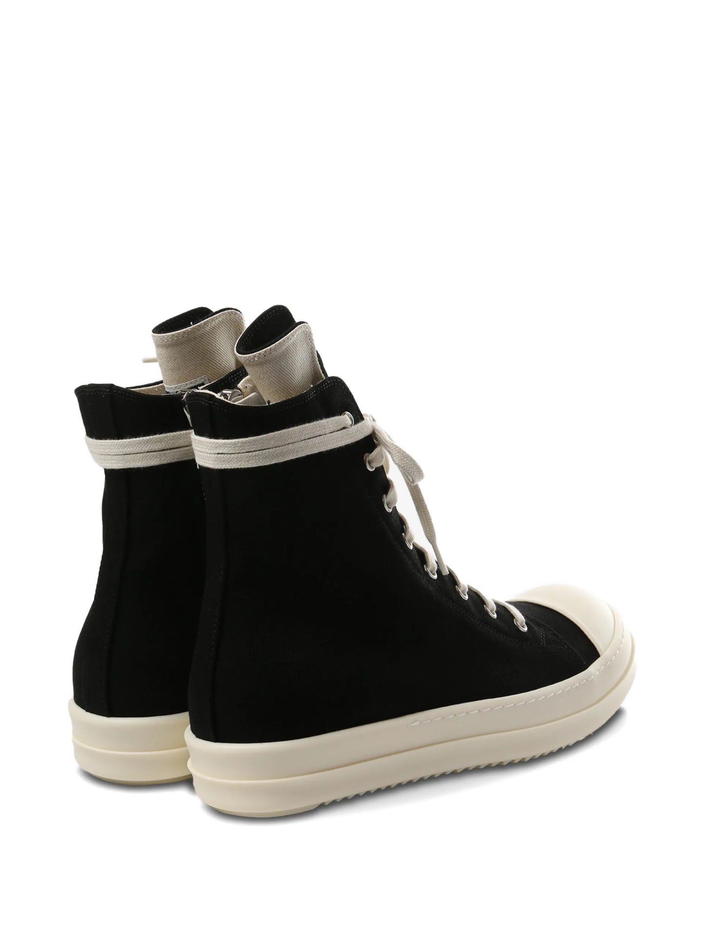 Rick Owens DRKSHDW Lace-up Zip Sneakers DU01F4800DO Vue 3