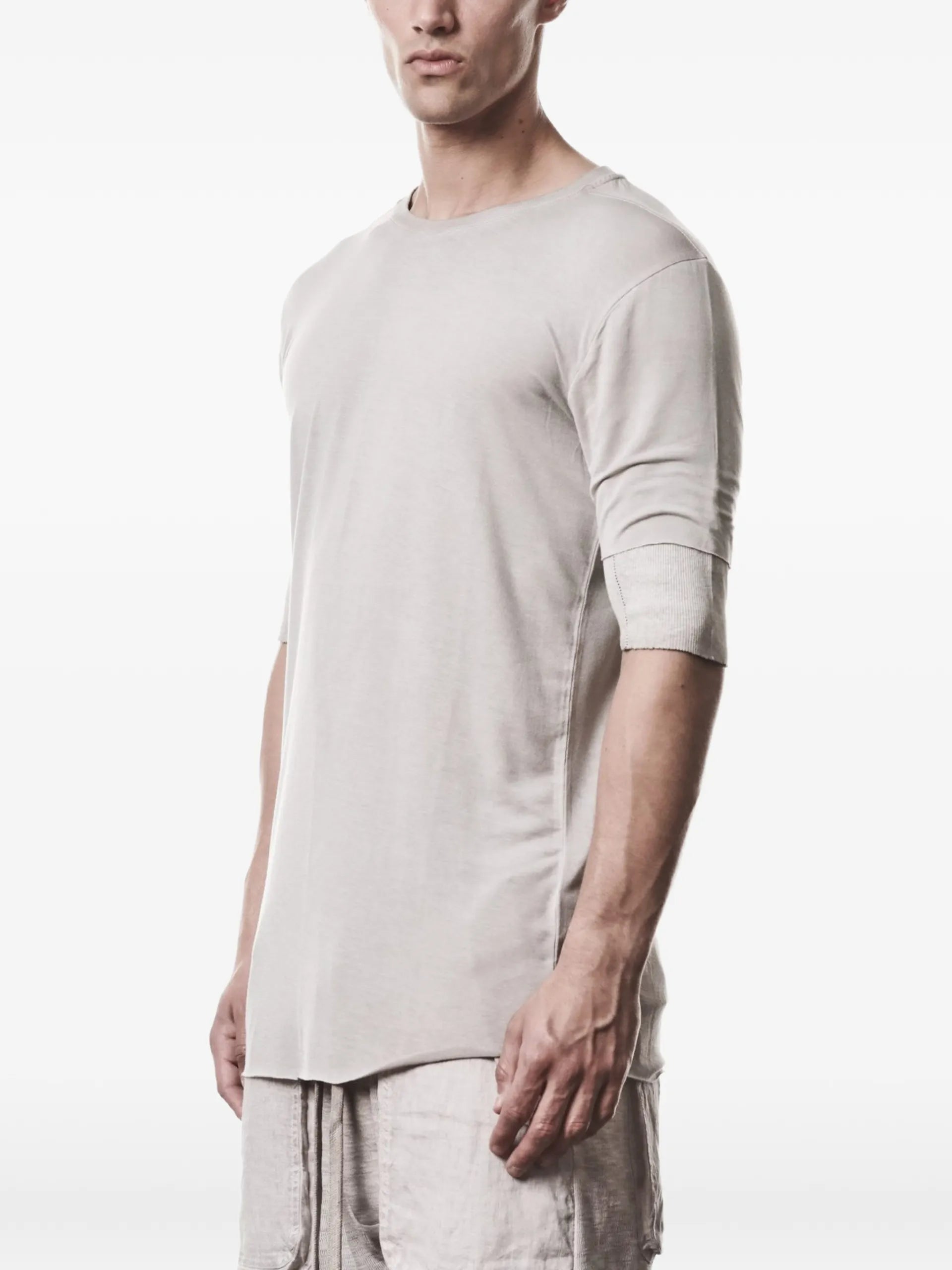 Thom Krom Seam-detail T-shirt Beige Elastane