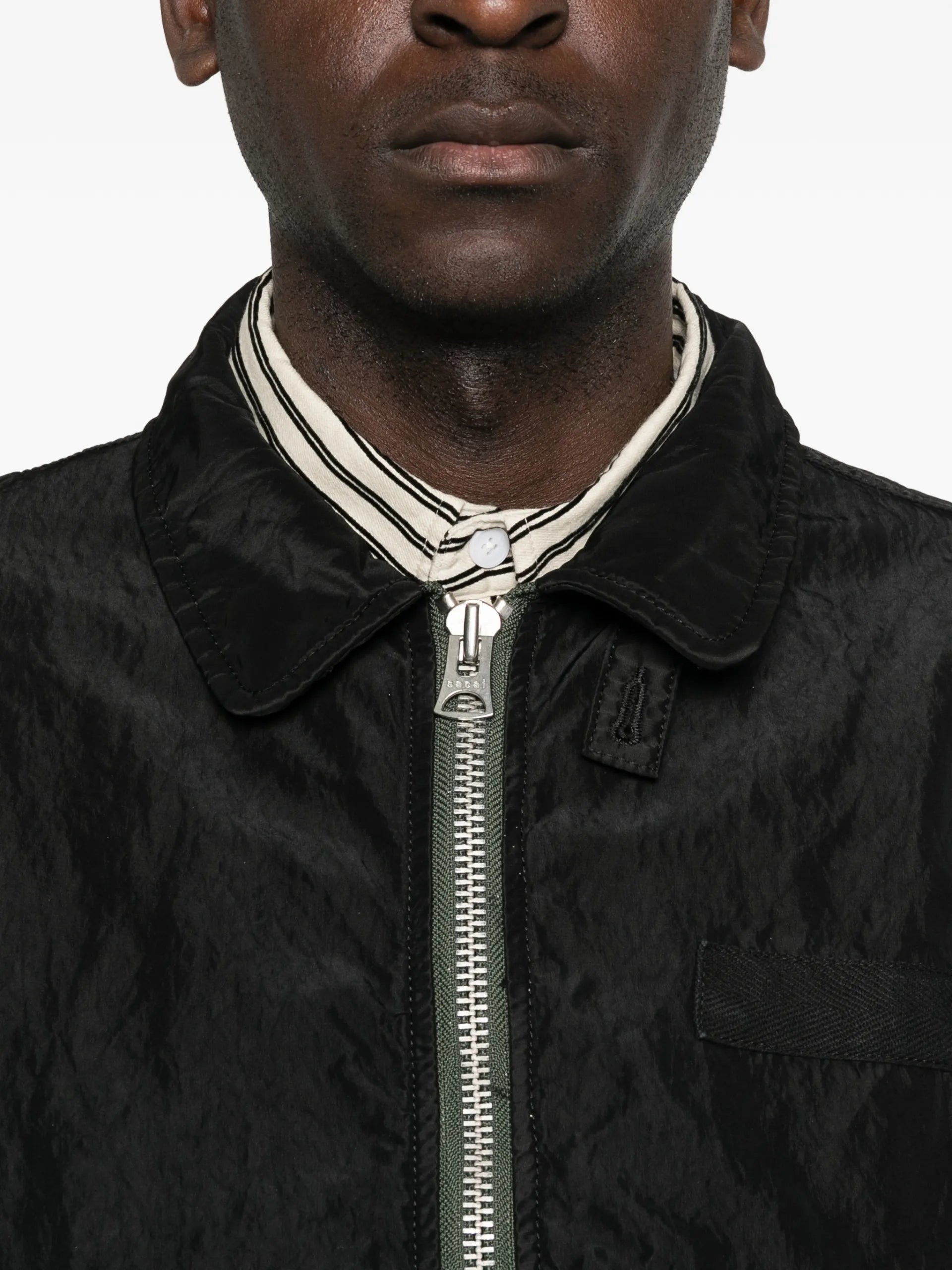 Sacai Zip-up Bomber Jacket 2603913M Vue 5