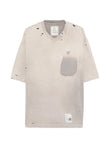 Maison MIHARA YASUHIRO V-neck Short-sleeve T-shirt J16TS802BG Vue 1