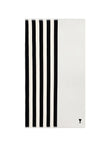 AMI Paris Striped Beach Towel UTW003AK0015 Vue 1