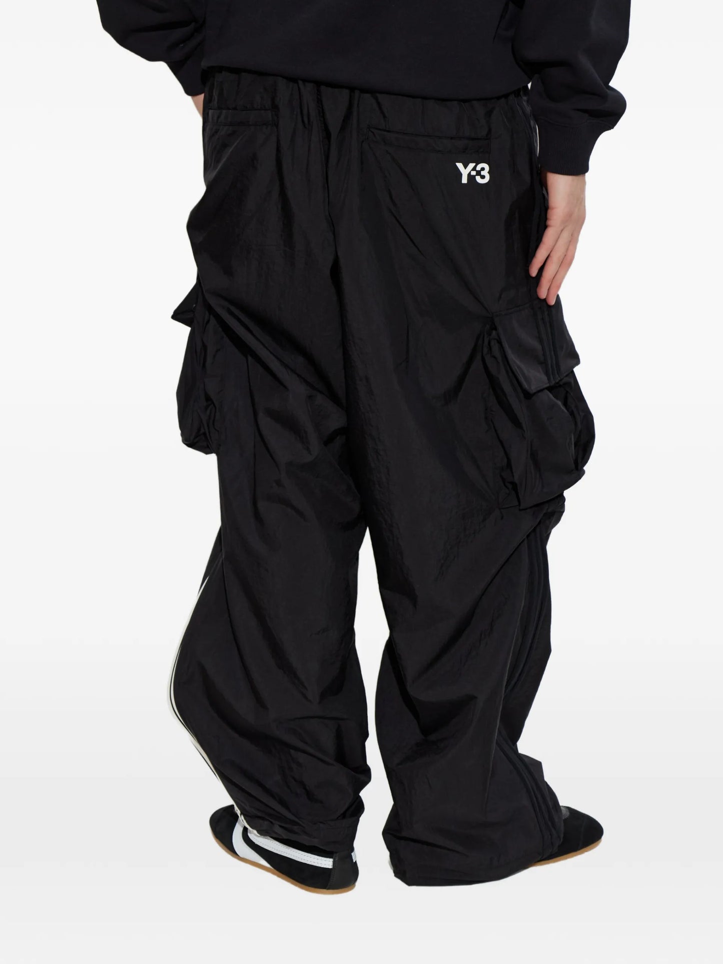 Y-3 Stripe Cargo Trousers KF1087BLACK Vue 7