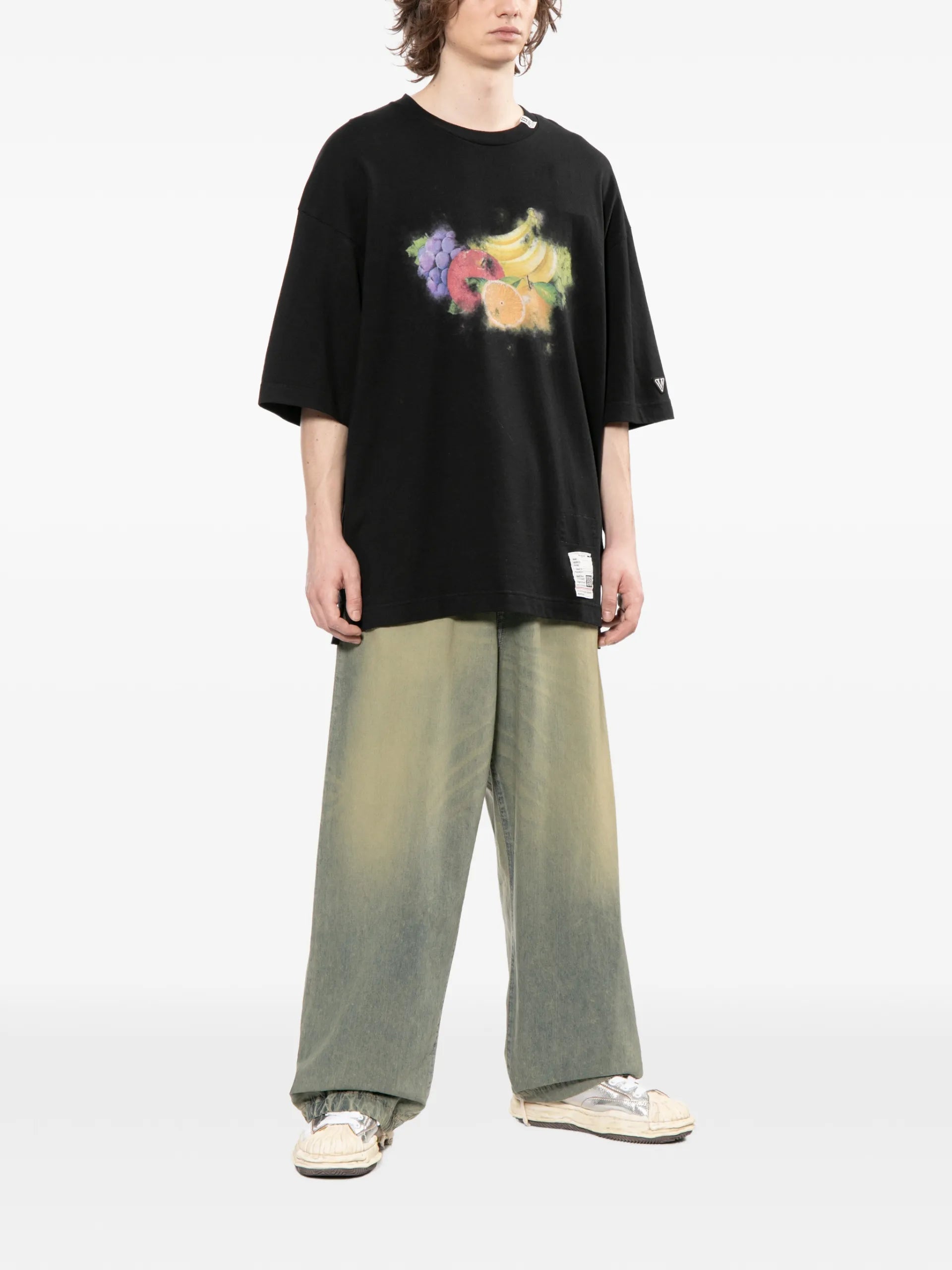 Maison MIHARA YASUHIRO Fruit-print T-shirt MHRTE6TS841MQBKX050 Vue 2