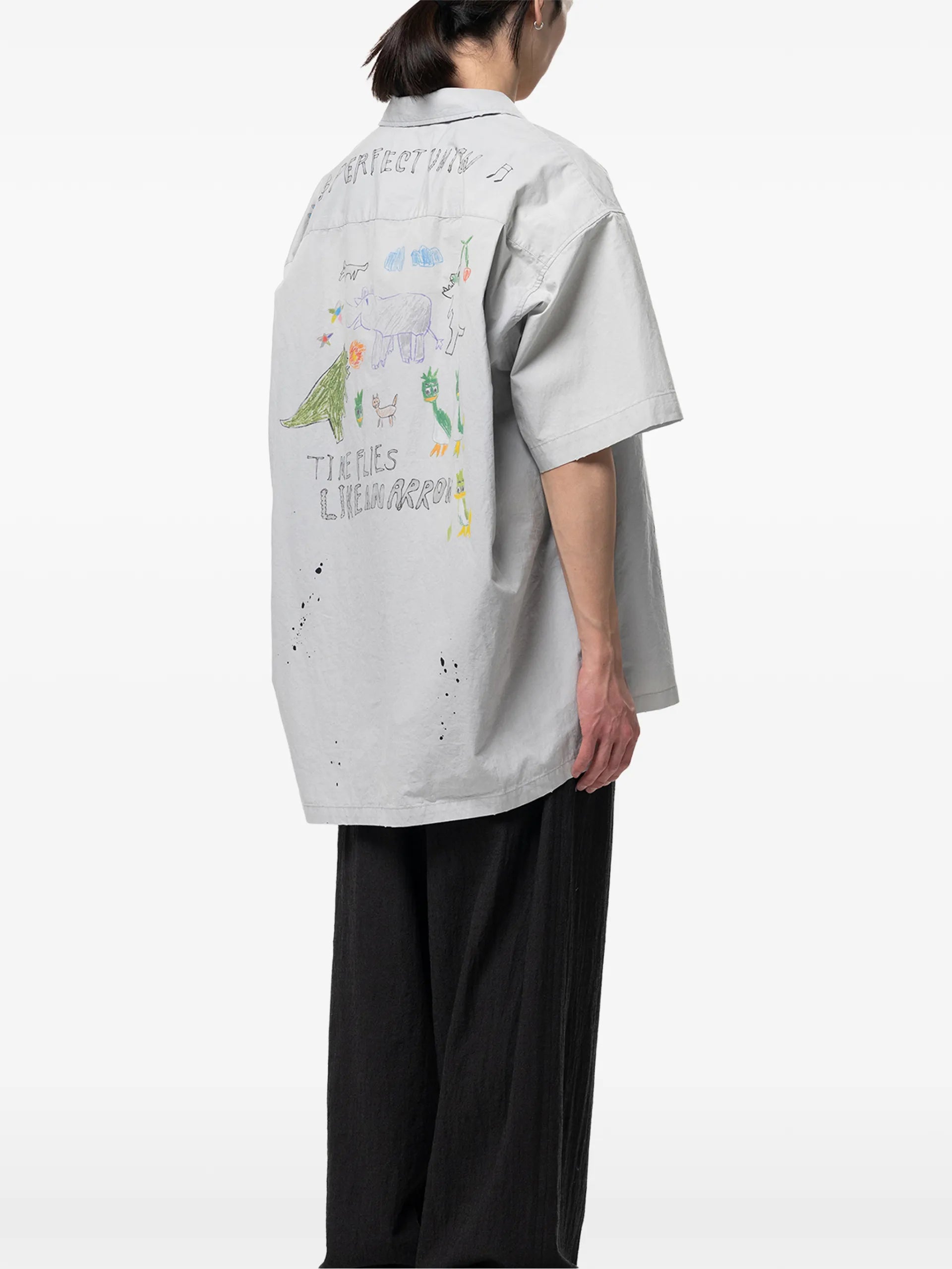Maison MIHARA YASUHIRO Hand Drawing Print Shirt J16SH184 Vue 5