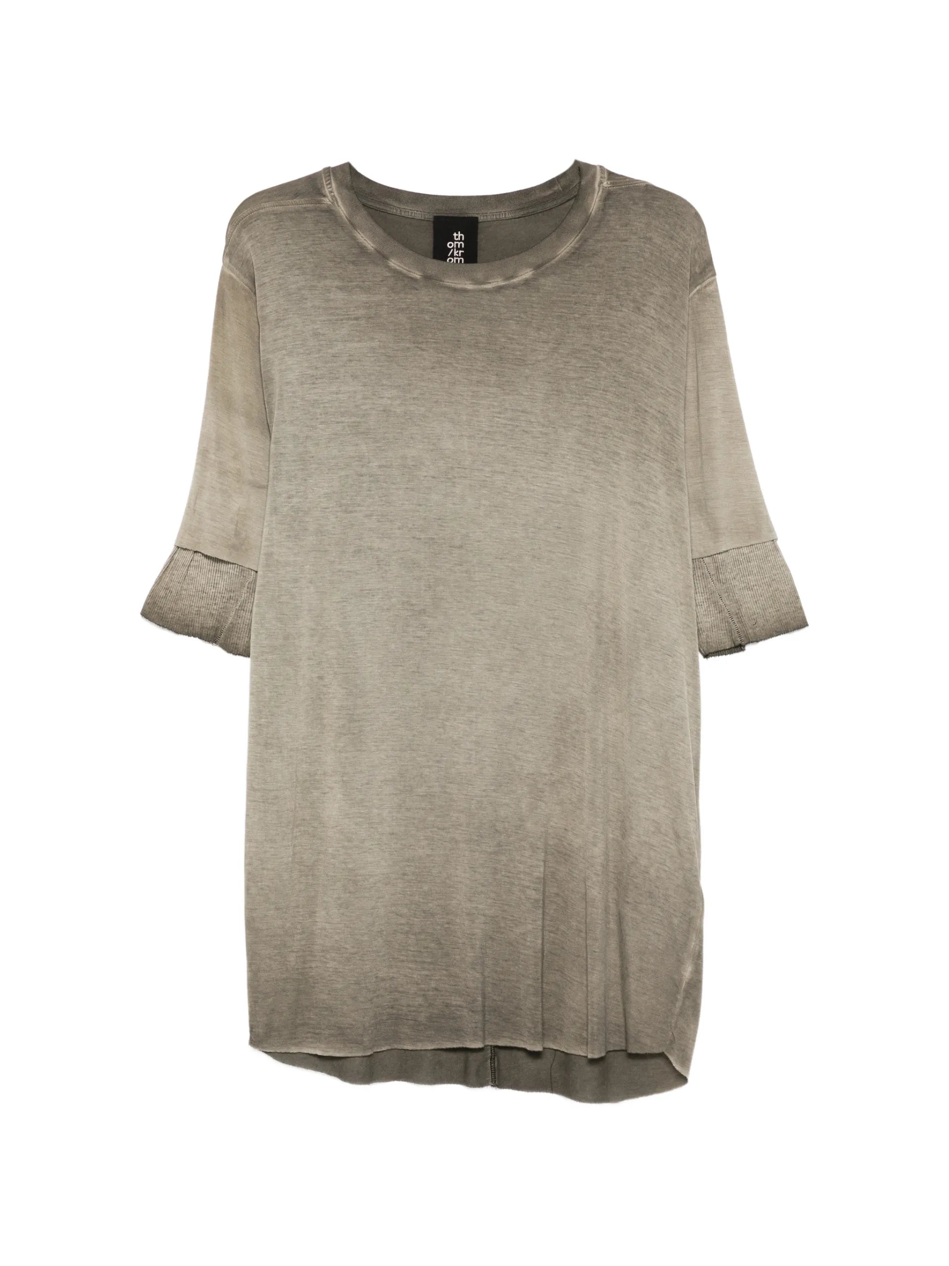 Thom Krom Ribbed-trim T-shirt MTS940 Vue 1