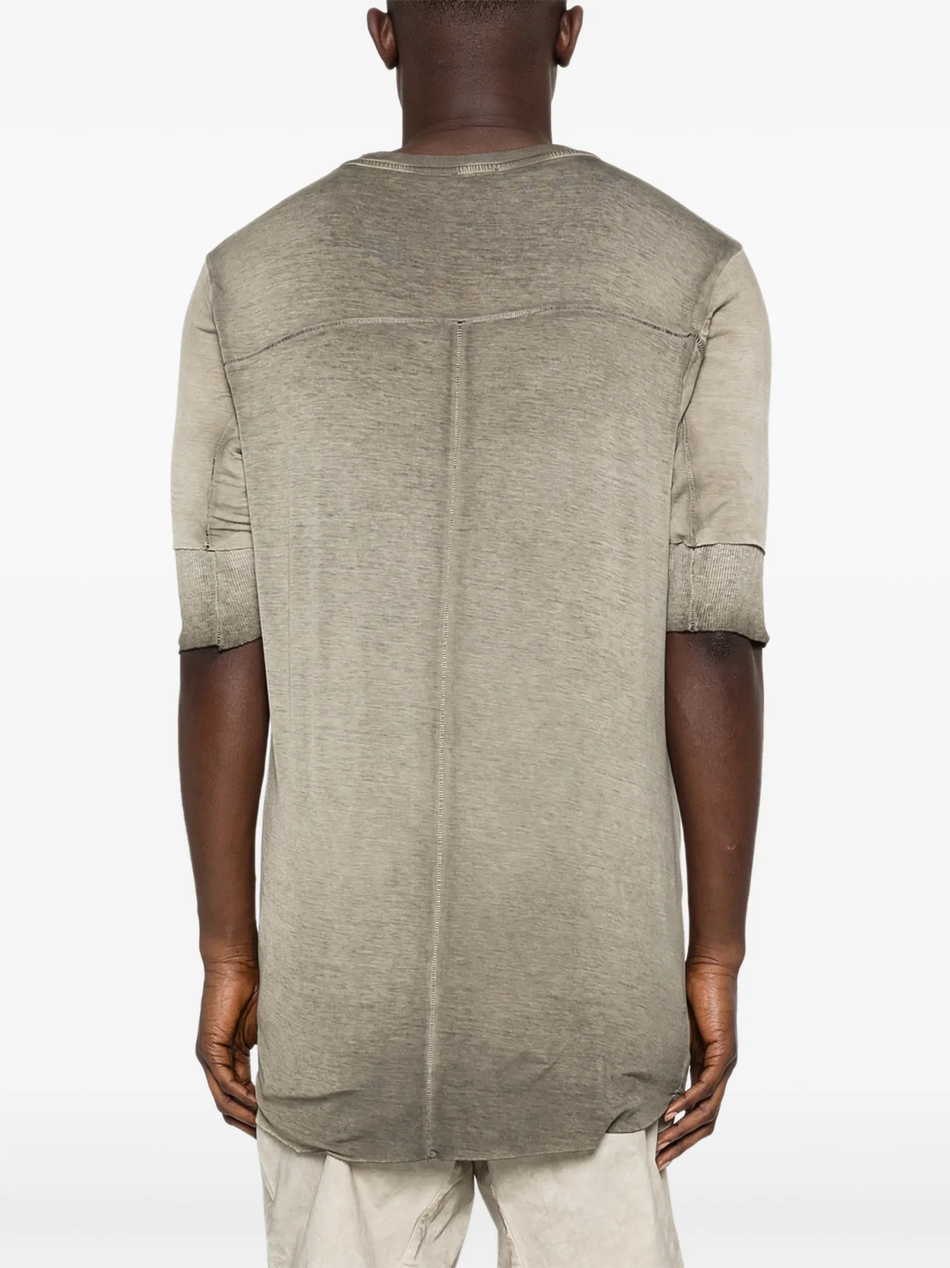 Thom Krom Ribbed-trim T-shirt MTS940 Vue 4