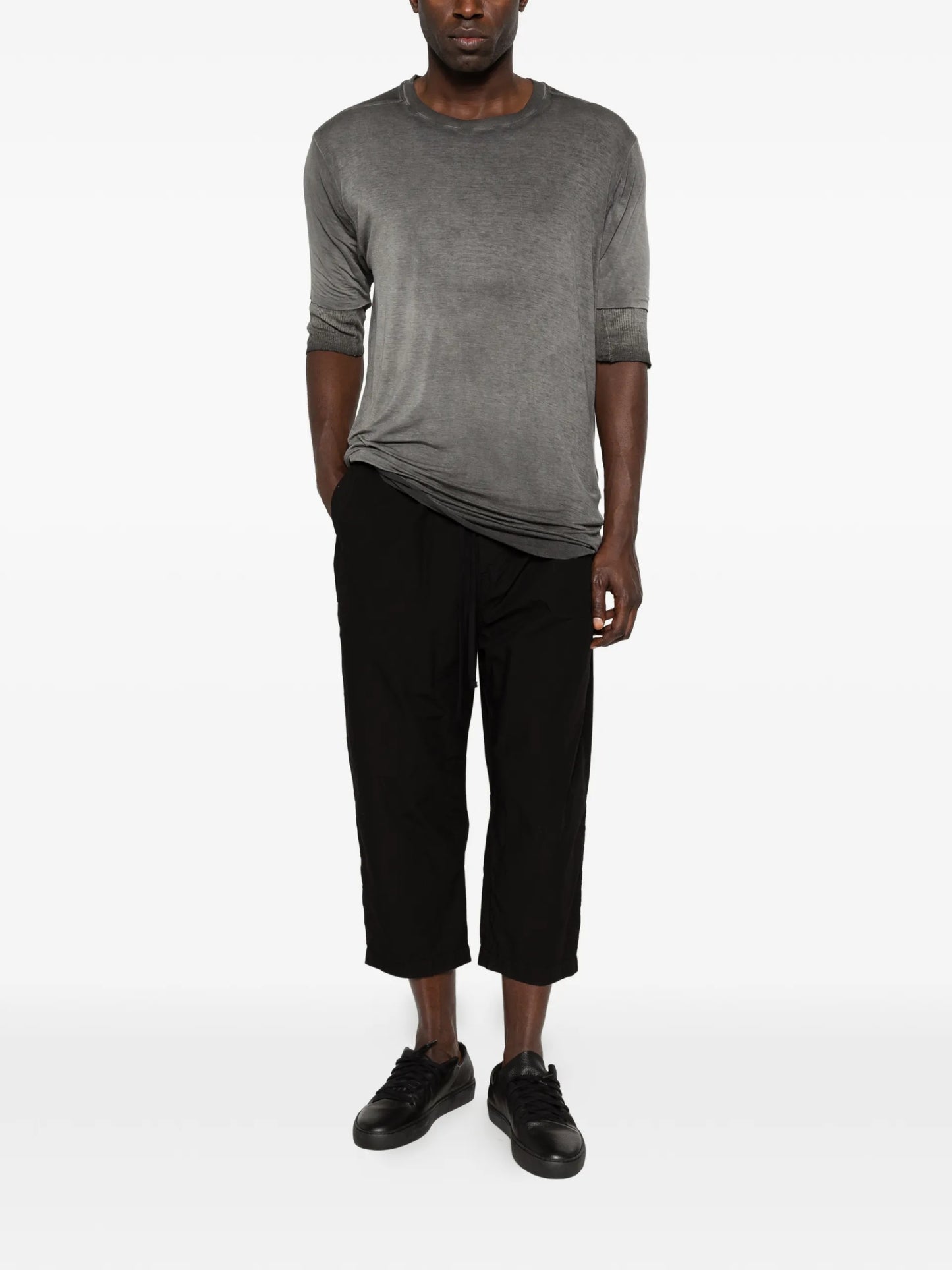 Thom Krom 940 Raw-cut Double-layer T-shirt MTS940 Vue 2