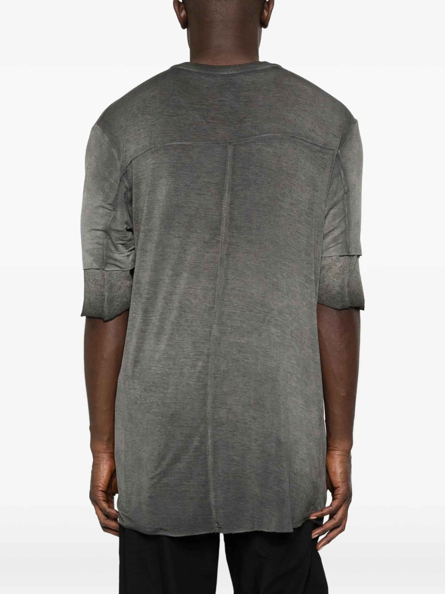 Thom Krom 940 Raw-cut Double-layer T-shirt MTS940 Vue 4