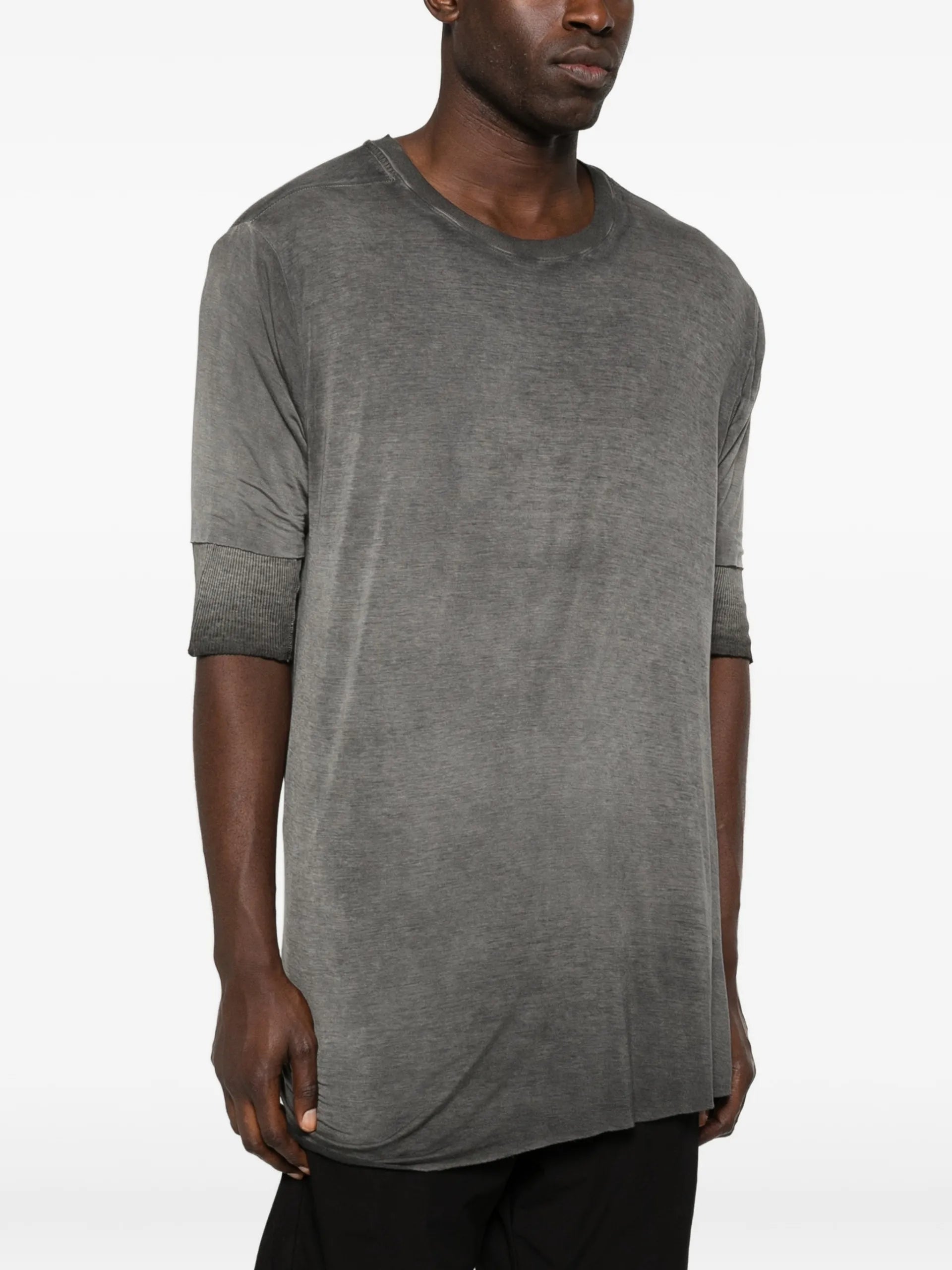 Thom Krom 940 Raw-cut Double-layer T-shirt MTS940 Vue 3
