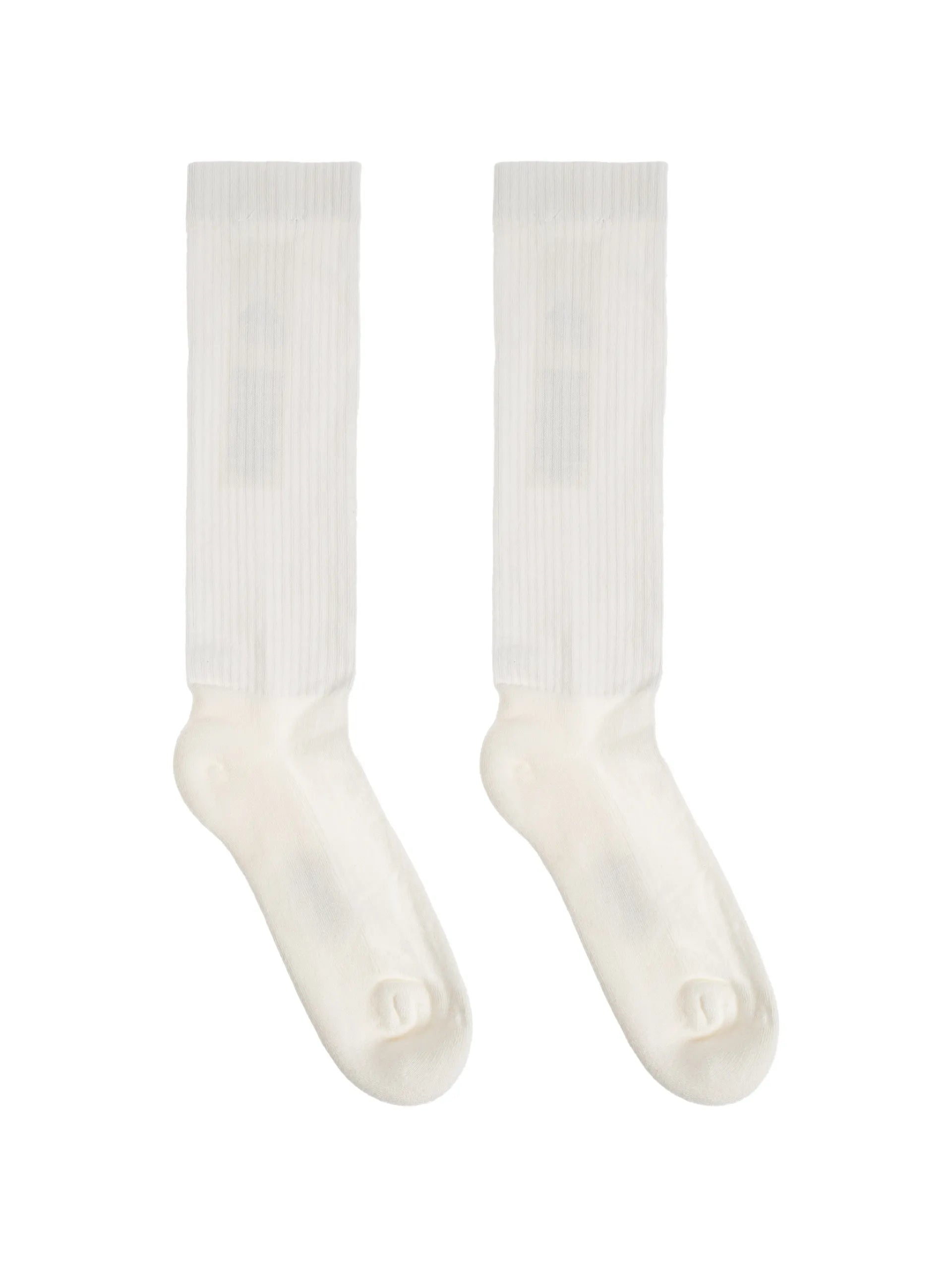 Rick Owens DRKSHDW Ribbed Socks DA01F4469SOCKC Vue 1