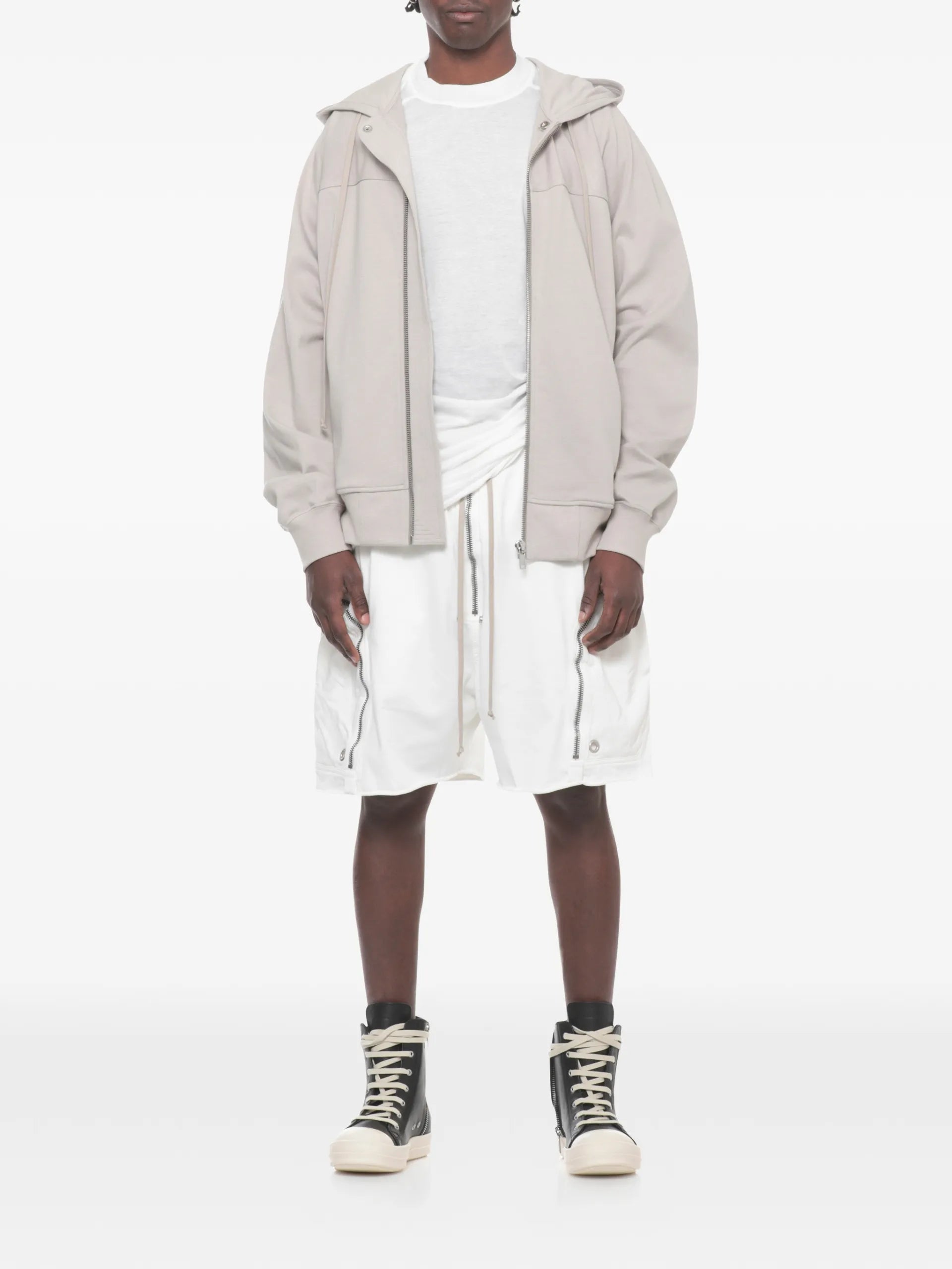 Rick Owens DRKSHDW Drawstring Zip Shorts
