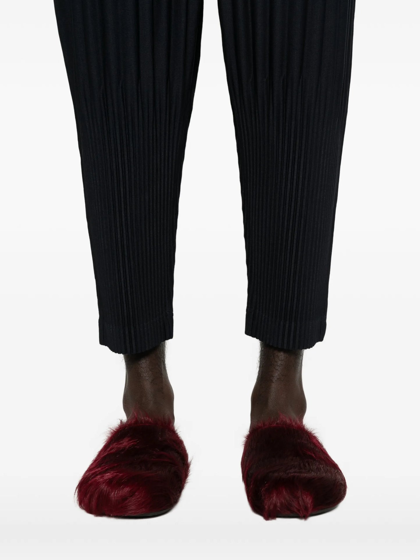Homme Plissé Issey Miyake Elasticated-waistband Tapered Trousers HP66JF551 Vue 5