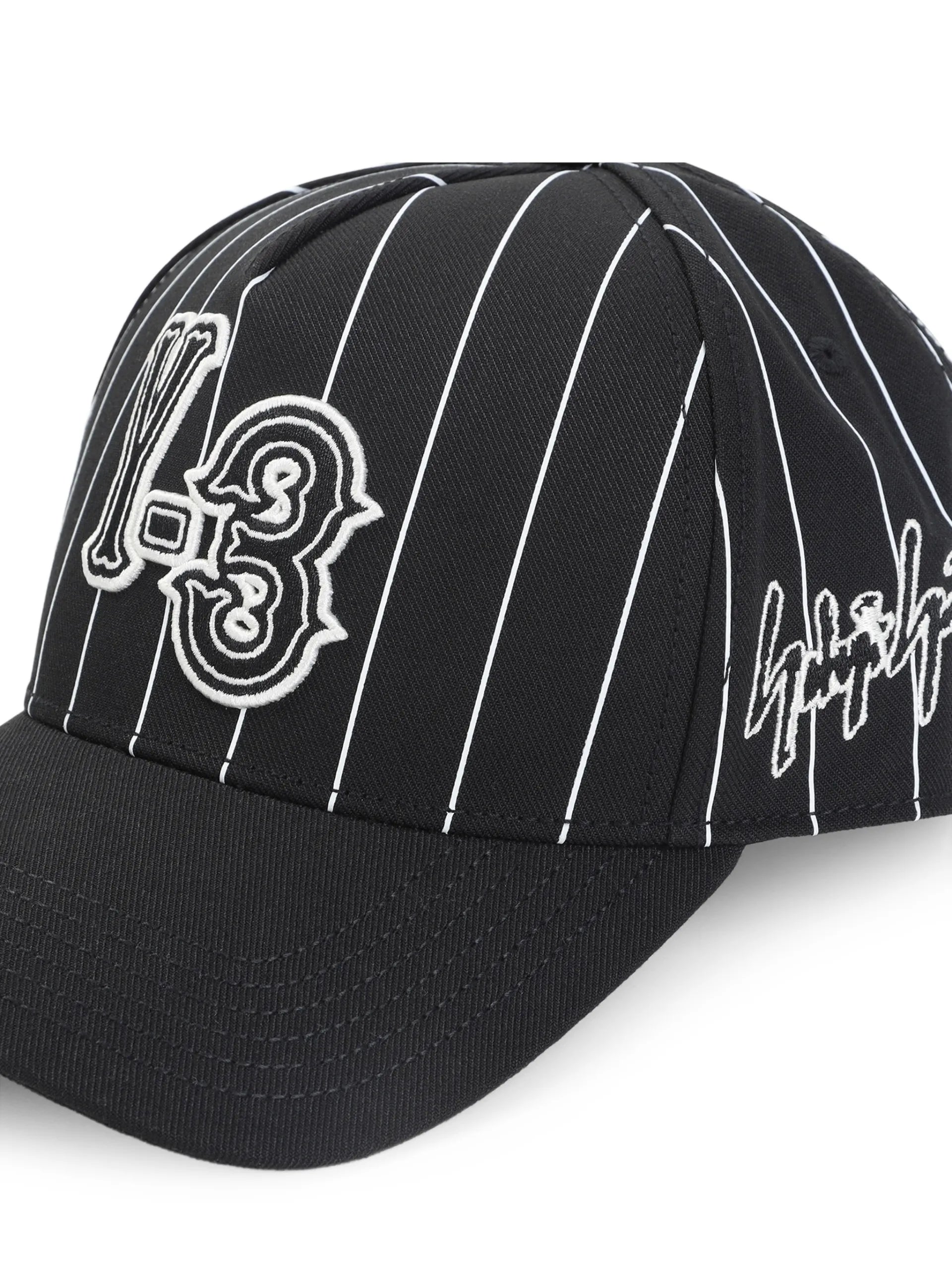 Y-3 Striped Logo-detail Baseball Cap KR8938 Vue 3