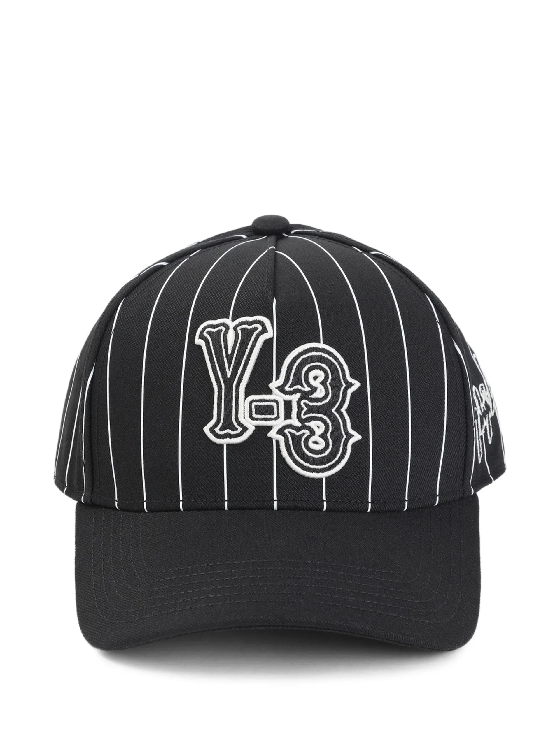 Y-3 Striped Logo-detail Baseball Cap KR8938 Vue 1