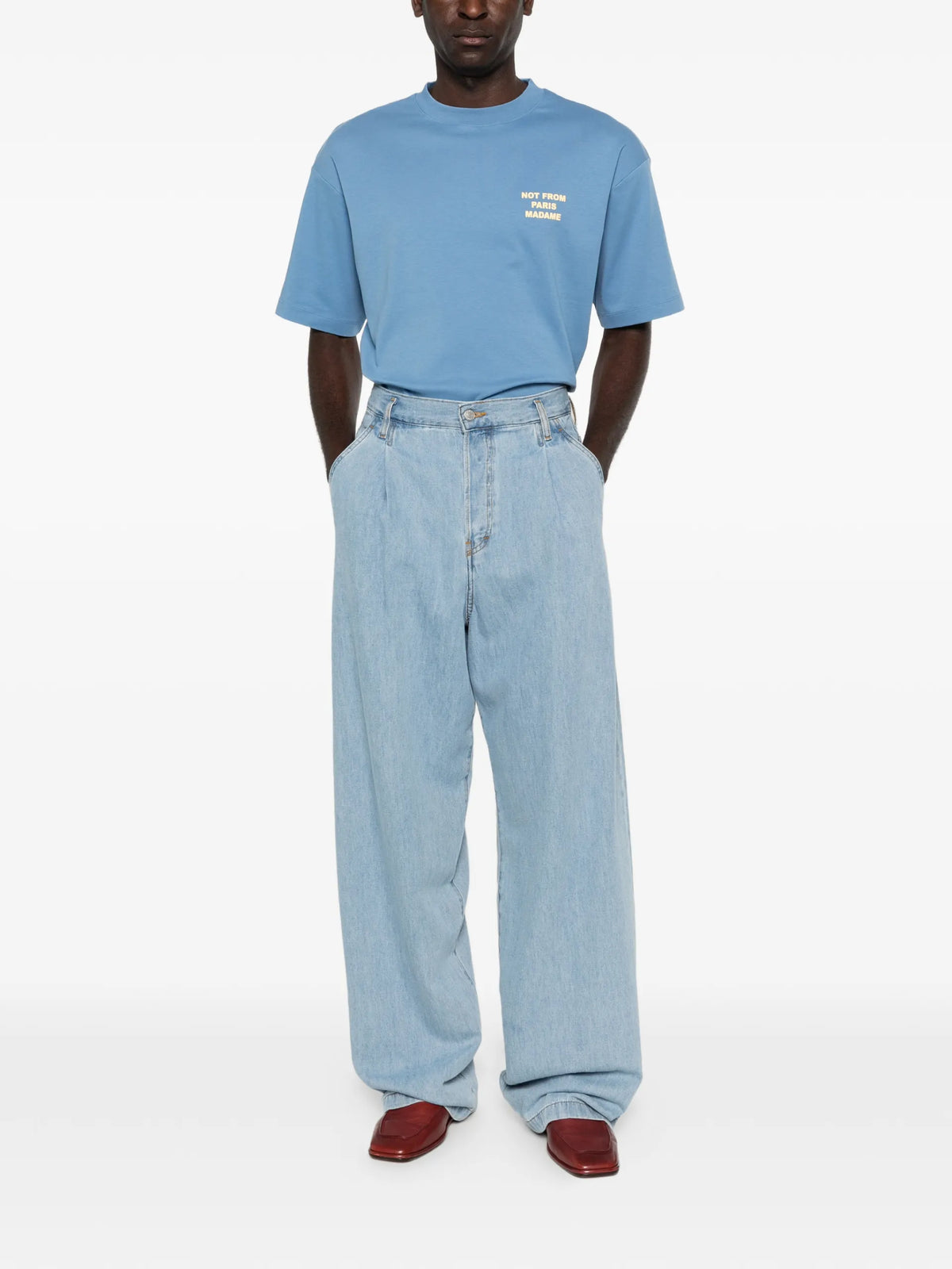 Drôle De Monsieur short-sleeve T-shirt coloris Blue - vue 2
