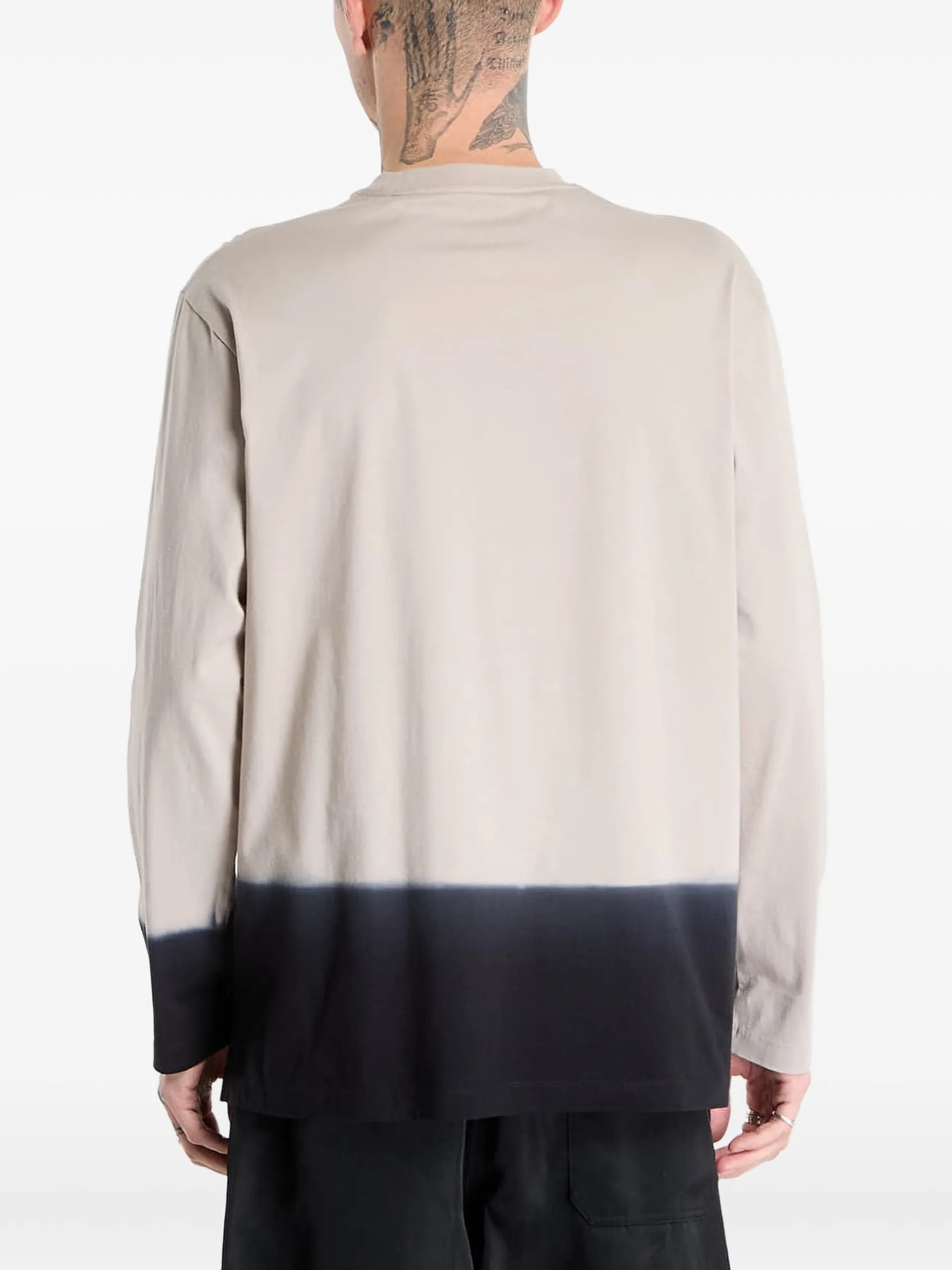 Y-3 Long-sleeve Cotton T-shirt KQ9781BROWN Vue 4