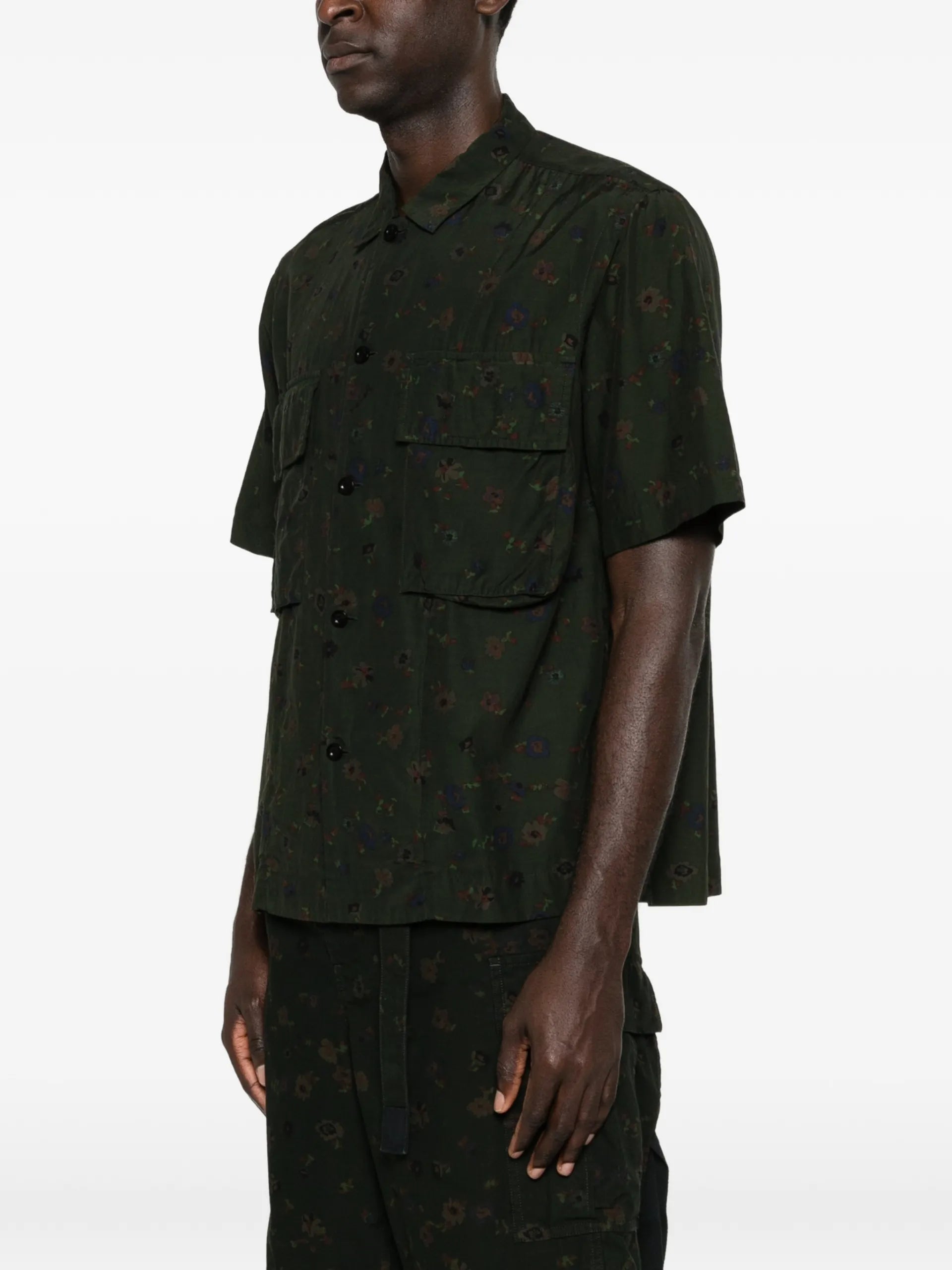 Sacai Floral-print Shirt 2603977M Vue 3