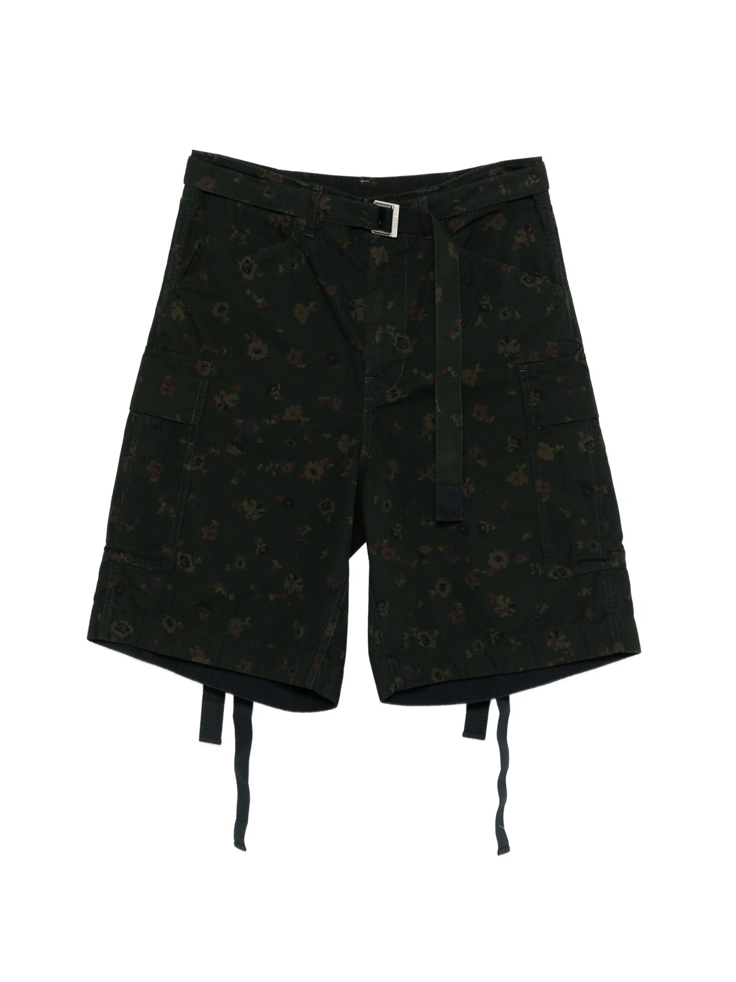 Sacai Floral-print Cargo Shorts 2603979M Vue 1