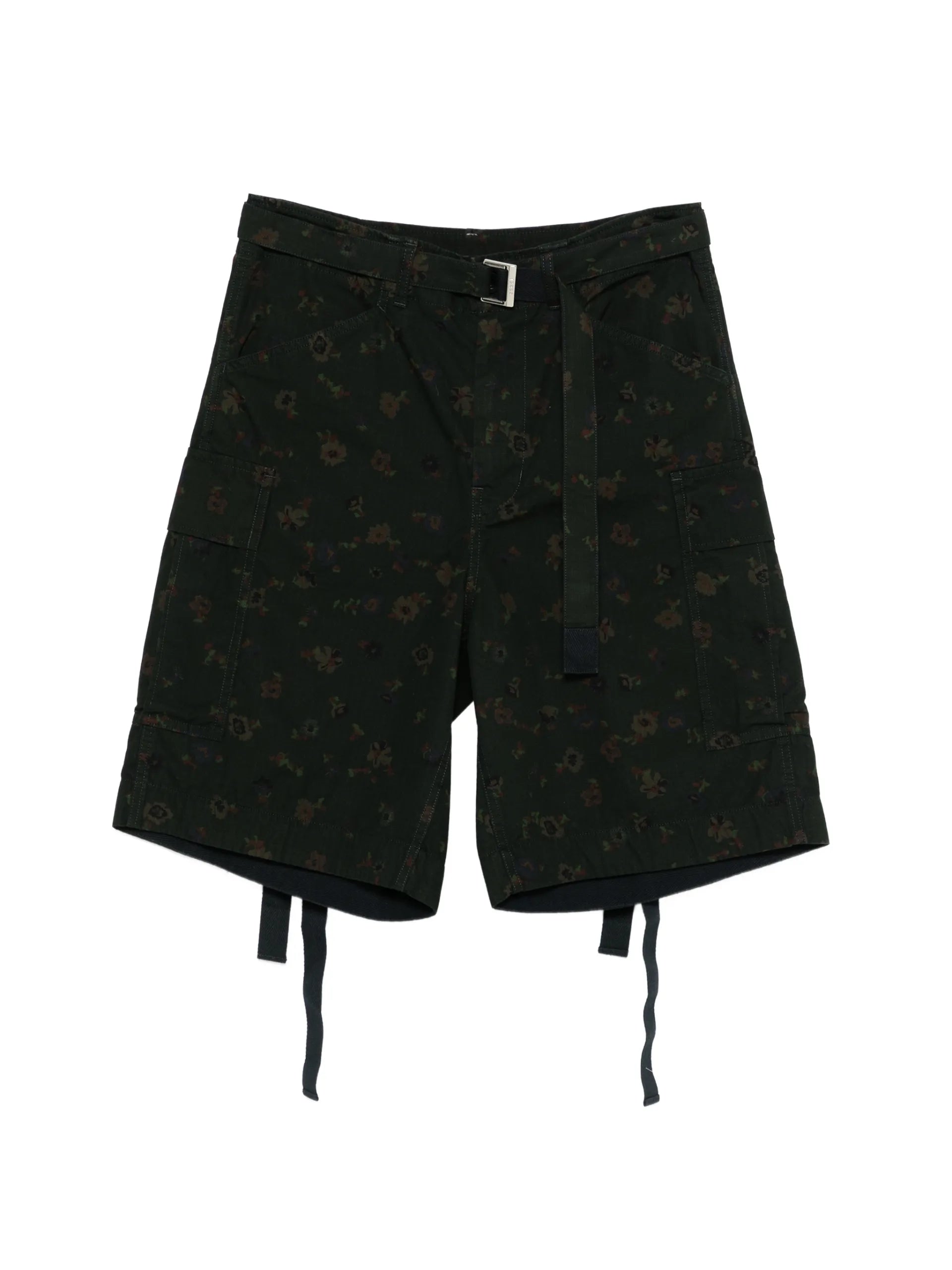 Sacai Floral-print Cargo Shorts 2603979M Vue 1