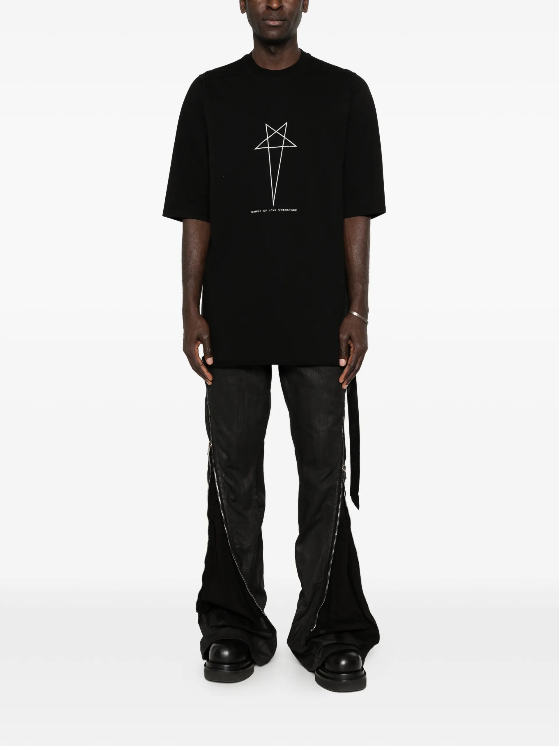 Rick Owens DRKSHDW Star-print Crew-neck T-shirt
